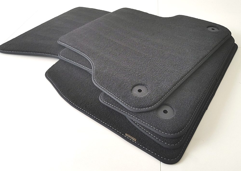 Profi Mats Passform-Fußmatten Velours Fussmatten passend für Ford Kuga II 2012-2019 Premium, Velours Fussmatten passend für Ford Kuga II 2012-2019 Premium