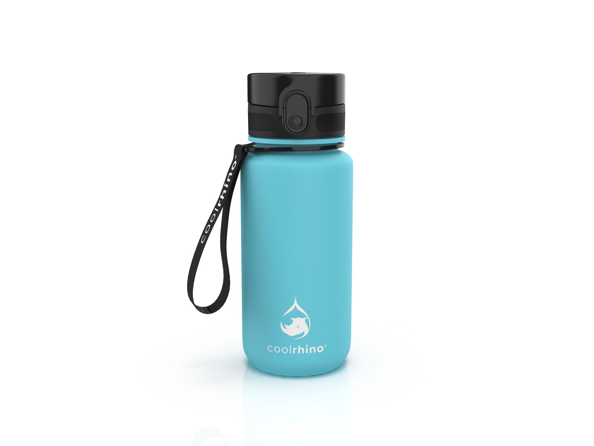 coolrhino Trinkflasche rhinoSport Tritan Sportflasche 350 ml, 650 ml, 1 liter, 1,5 l, Wasserflasche auslaufsicher für Sport, Outdoor, Schule und Fahrrad
