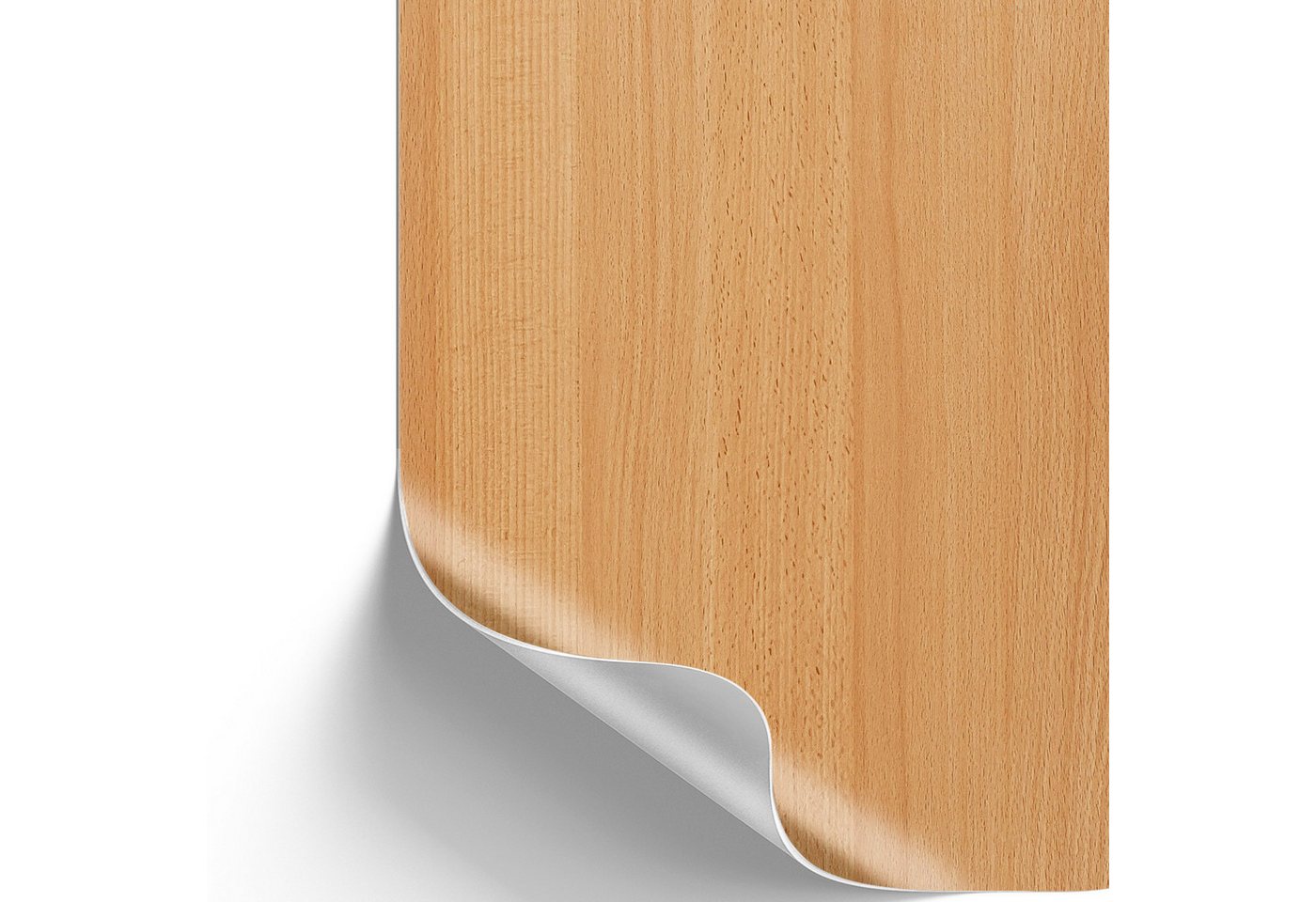 sa roca Möbelfolie 13,89€/qm Klebefolie Möbel Küche Dekofolie Holzoptik Rotbuche, (Designfolie im Zuschnitt inkl. E-Book), Selbstklebefolie - Zuschneidbar, abwischbar & rückstandslos entfernbar
