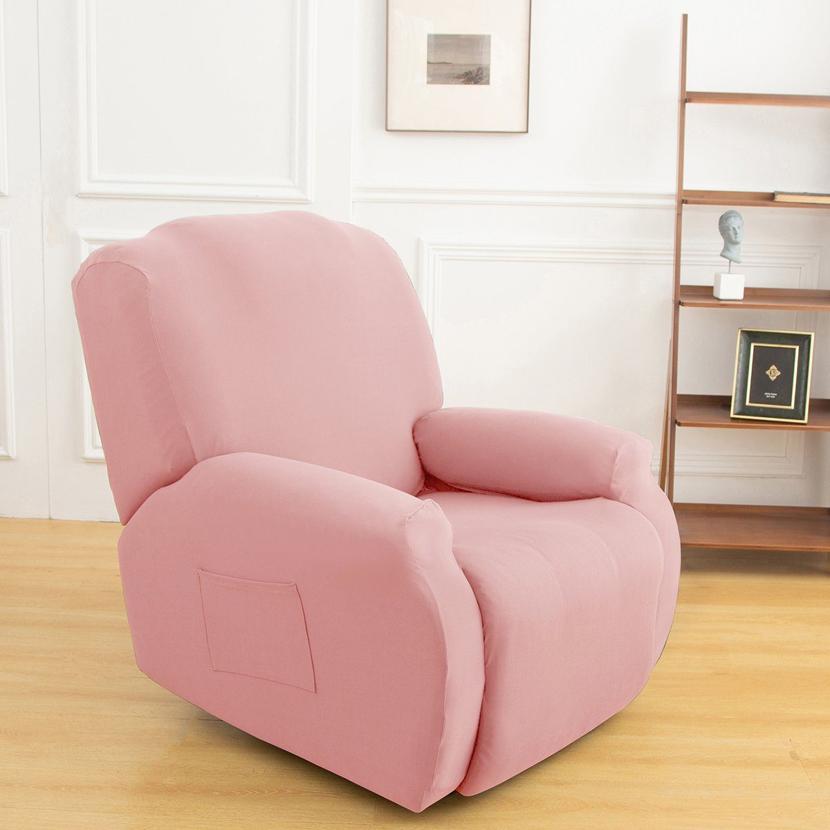 Sesselhusse 1/2/3 für Sitz, Stretch, Rosnek Heimdekoration, Pink elektrische Recliners
