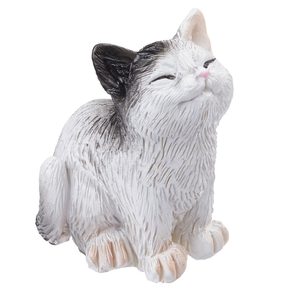 Katze sitzend, 3,5cm, HobbyFun Dekofigur ca. Polyresinfigur