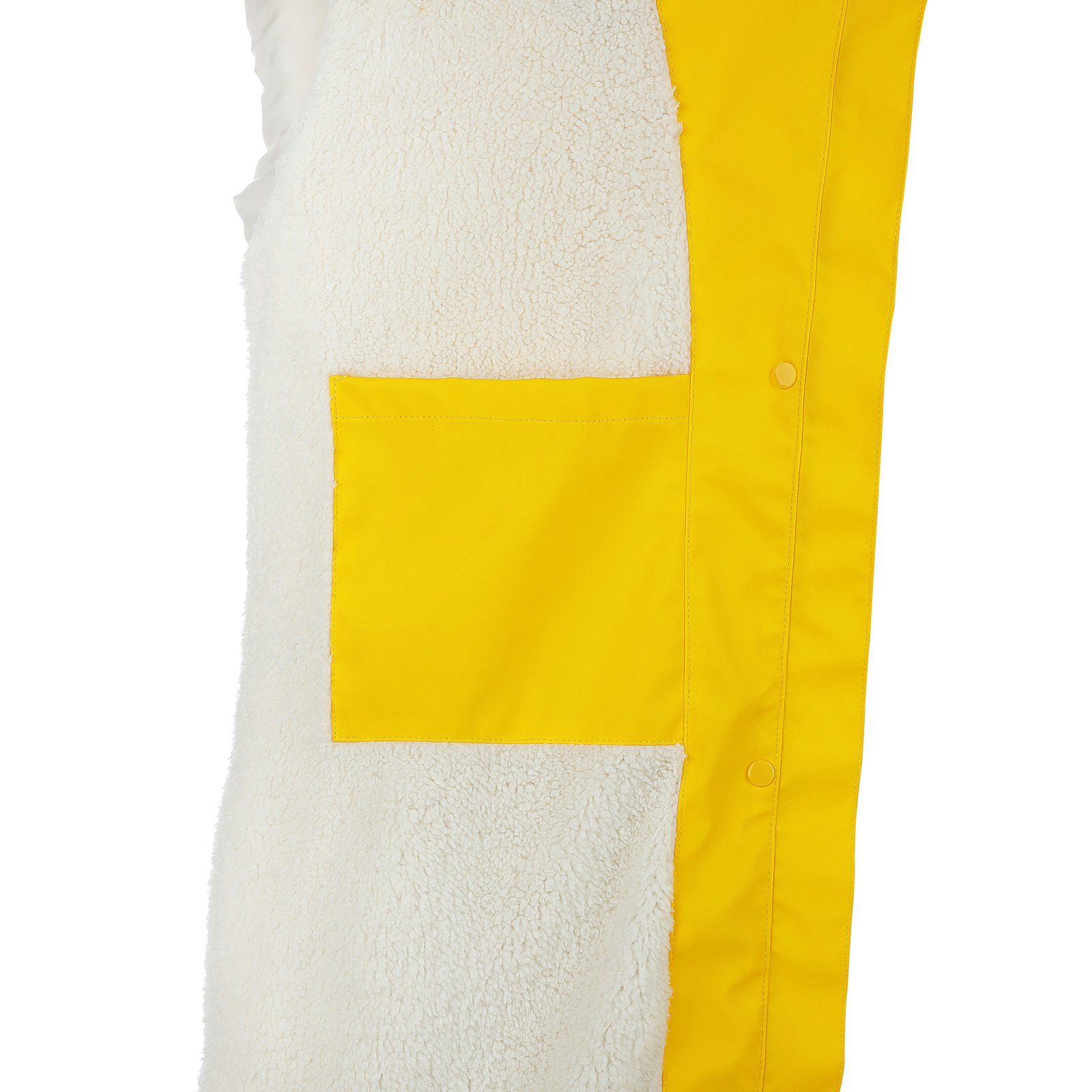 modAS Regenjacke Damen Regenmantel aus Wasserdichte Teddy-Fleece-Futter gelb mit - Jacke PU