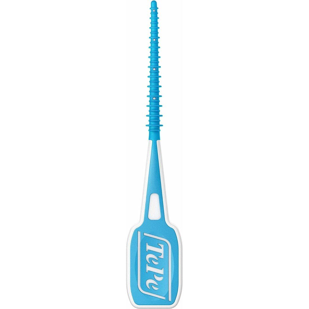 TePe Zahnseide EasyPick Interdentalbürsten/Zahnstocher mit Etui M/L Blau 36 Stk., (Packung)