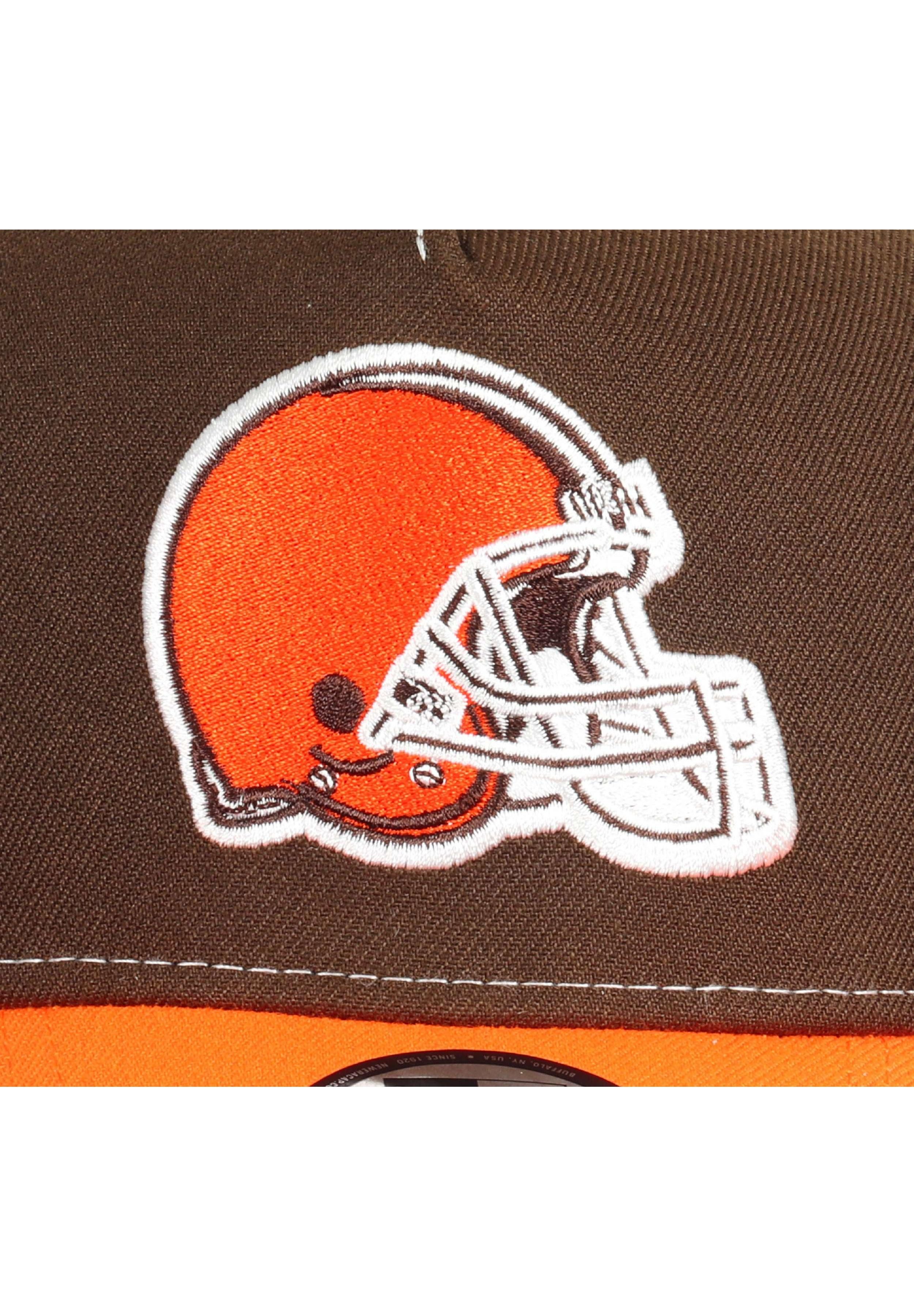 New Era Baseball Cap Cleveland Browns NFL Two Tone Braun Orange Verstellbare 9Forty A-Frame (1-St)