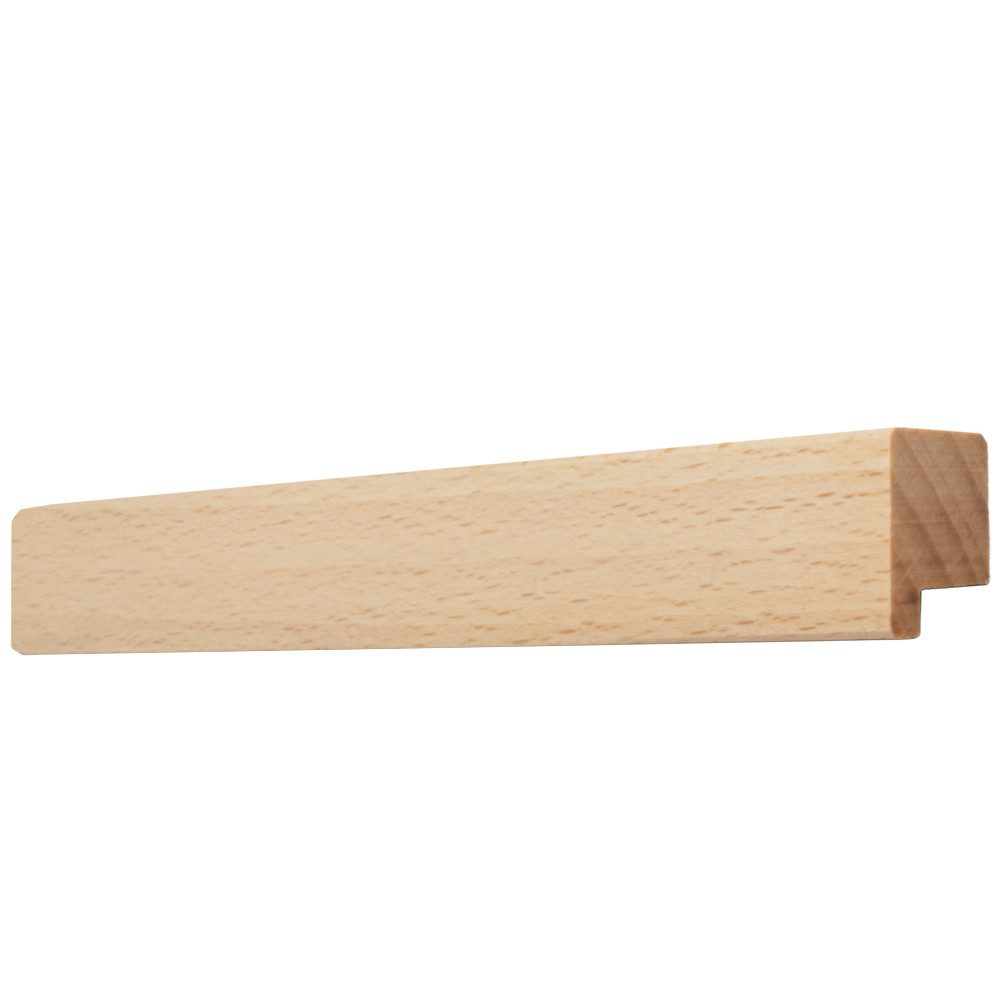 Prima-Online Möbelgriff Möbelgriff aus Holz Massiver Schrankgriffe 20cm Rohholz/Schwarz (1-St)