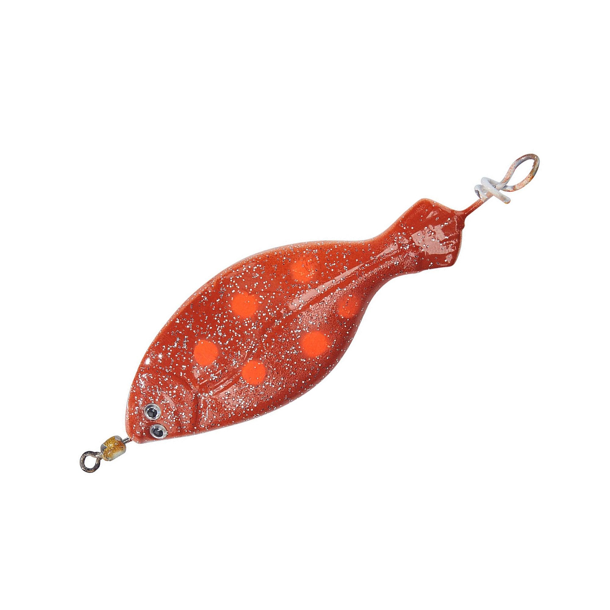 Balzer Angelgewicht Edition Sea Anti-Tangle Plattfisch Blinker, 100g, braun-weiß-rot