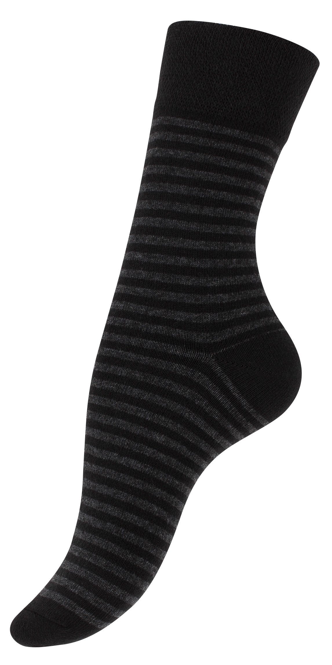 Vincent Creation® Socken Damen Socken Mehrfarbig Streifen Punkte (10-Paar) in angenehmer Baumwollqualität
