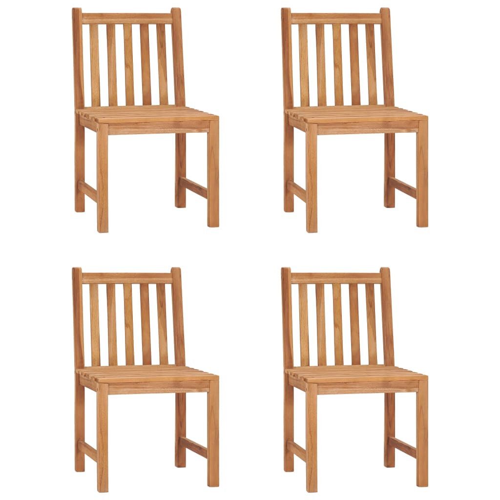 vidaXL Gartenlounge-Set 5-teiliges Garten-Ess-Set 120 x 70 cm Massivholz, (4-tlg)