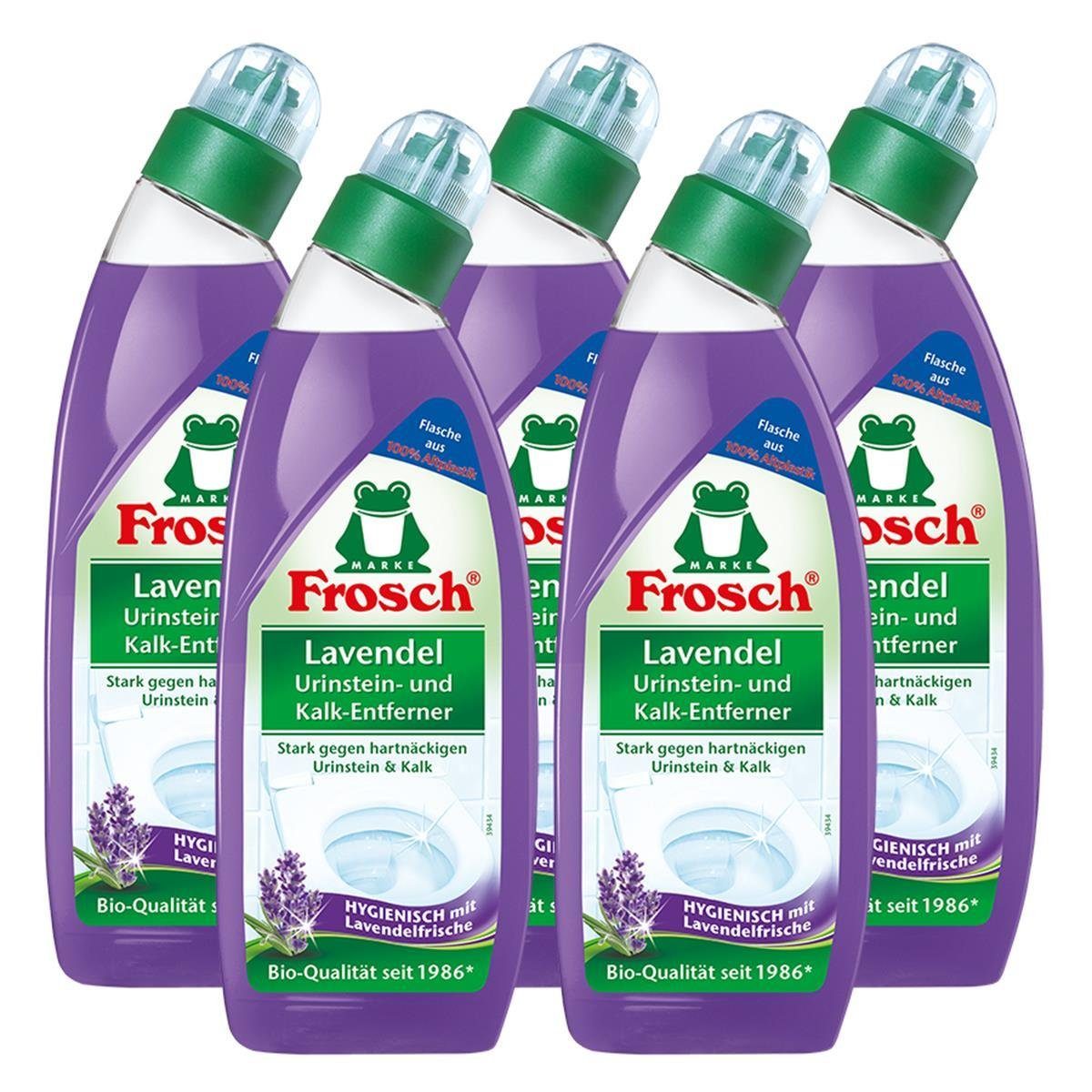 FROSCH 5x Frosch Lavendel Urinstein- und Kalk-Entferner 750 ml - Hygienisch m WC-Reiniger