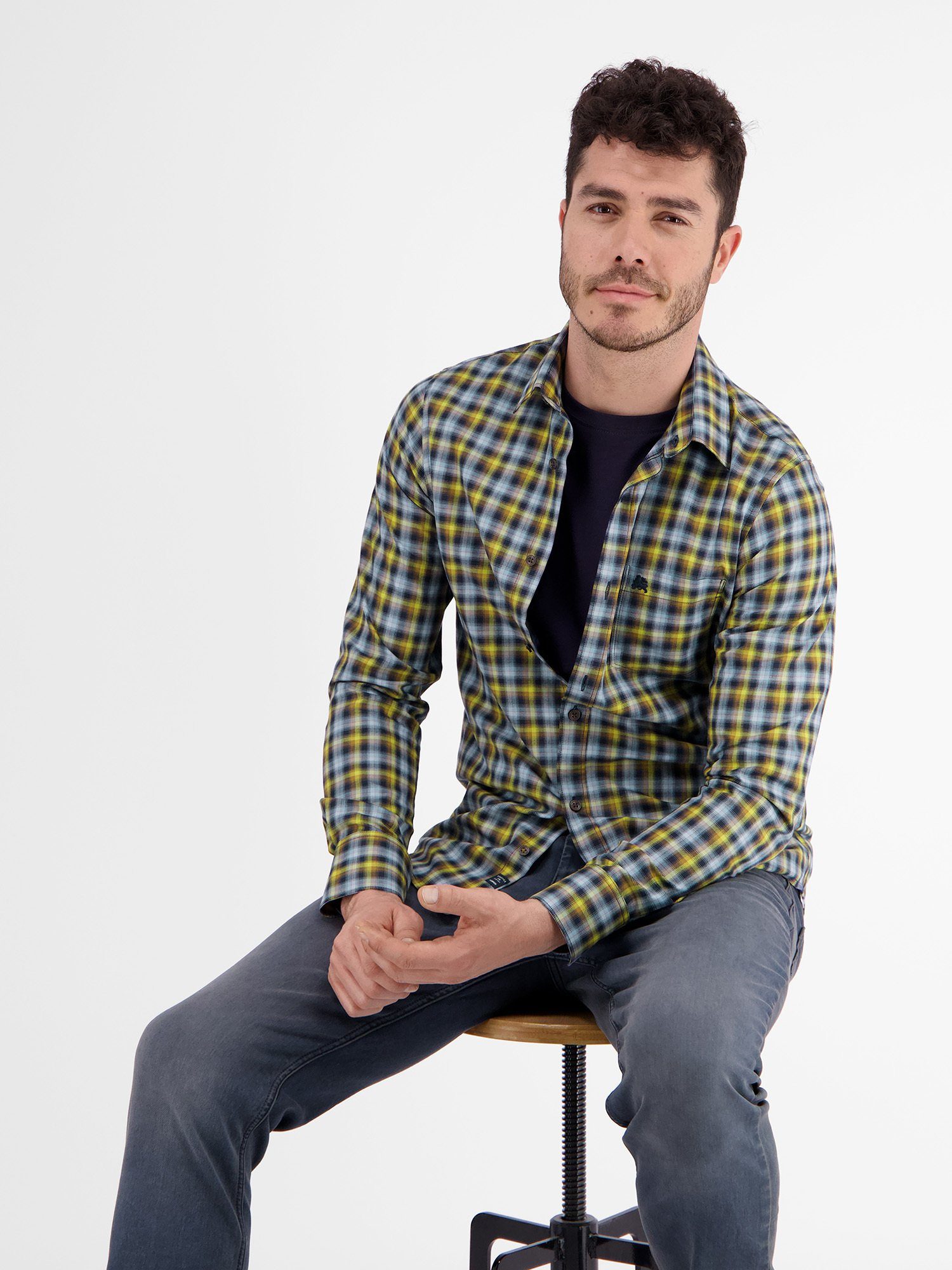 LERROS Karohemd Karohemd in Twillqualität