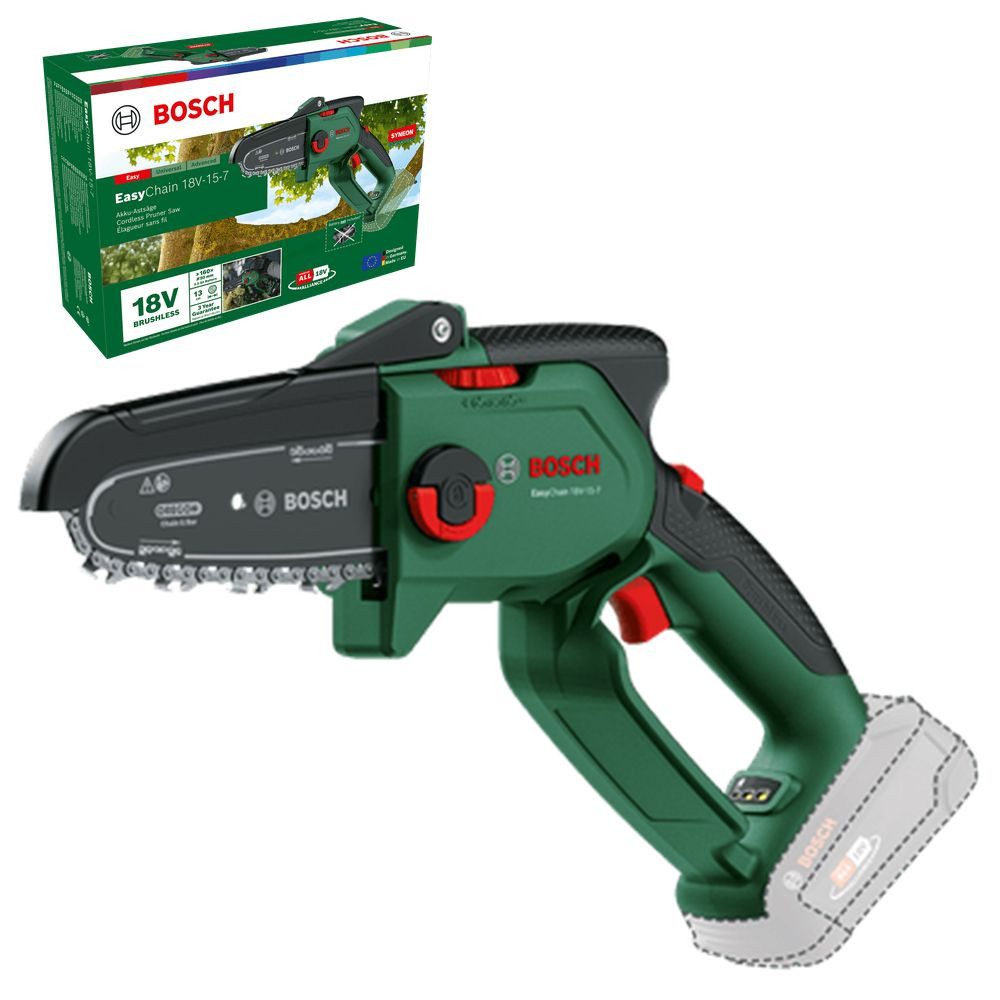 Bosch Professional Elektro-Kettensäge Bosch Akku-Kettensäge EasyChain 18V-15-7 18 V ohne Akku und Ladegerä