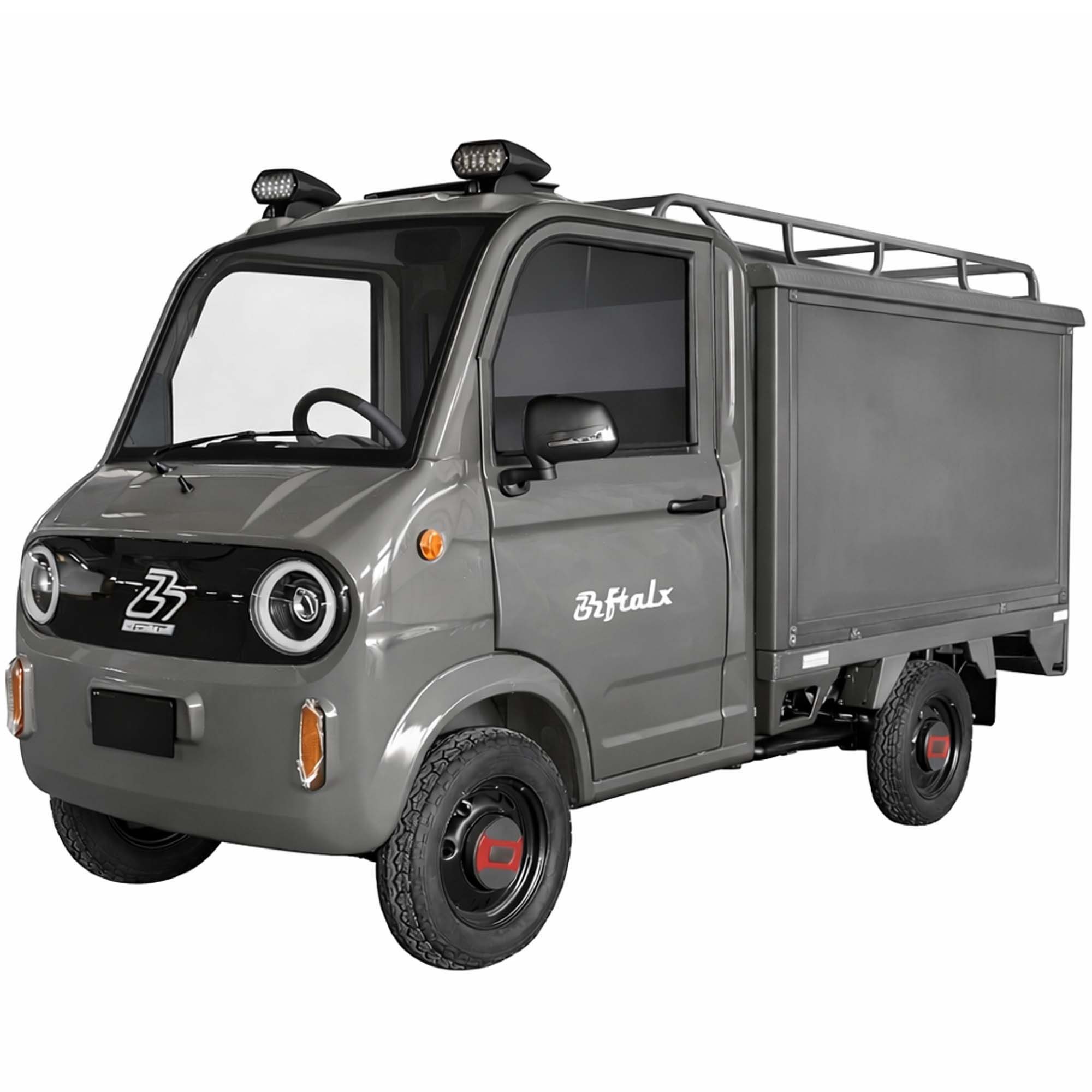 Urban Hopper E-Motorroller Elektro Lasten-Vierrad Lastenrad Mini-Kasten-LKW YB 40, 1500 W, 40 km/h, Mit Lenkrad ca. 80km Reichweite, 468kg Zuladung, LED-Licht COC