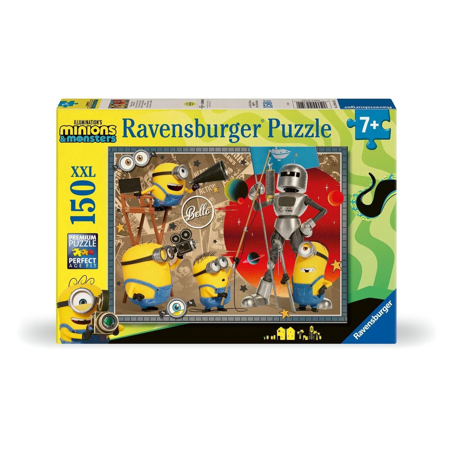Ravensburger Puzzle Kinderpuzzle 150 XXL Teile - Minions 3, Puzzleteile