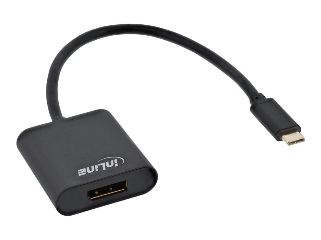 INLINE USB Display Konverter USB Typ-C Stecker zu DisplayPort Buchs... Video-Kabel