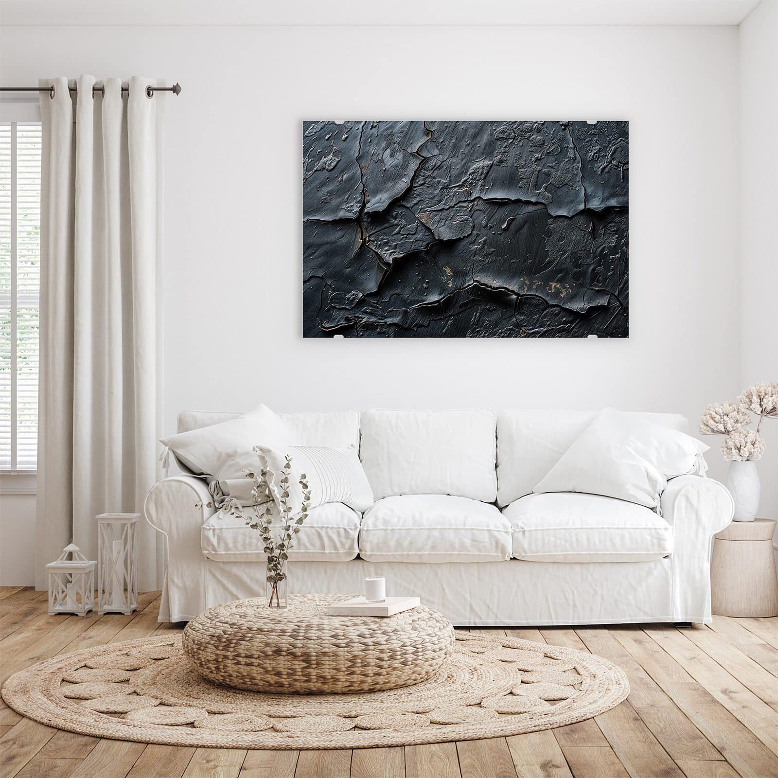 Primedeco Glasbild Wandbild Rissige Oberfläche mit günstig online kaufen