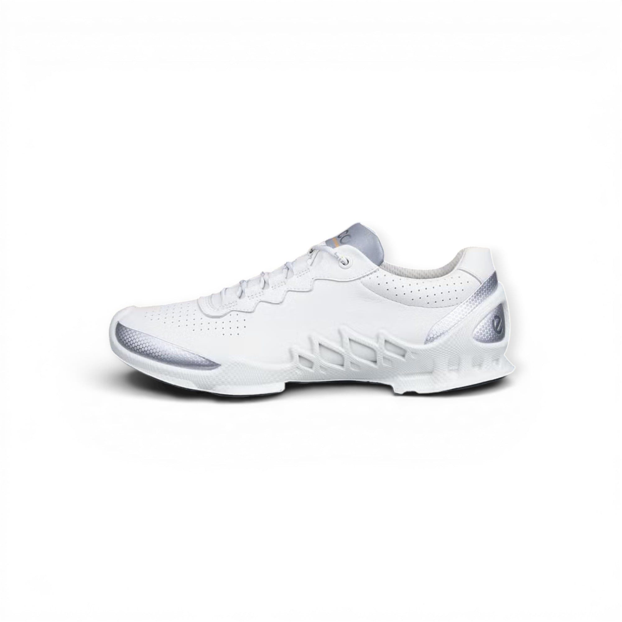 Ecco BIOM Aex (Vollnarbenleder) weiss/silber Herren Sneaker