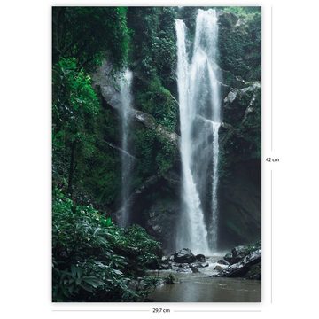 Close Up Poster Wasserfall Druck Din A3 29,7 x 42 cm