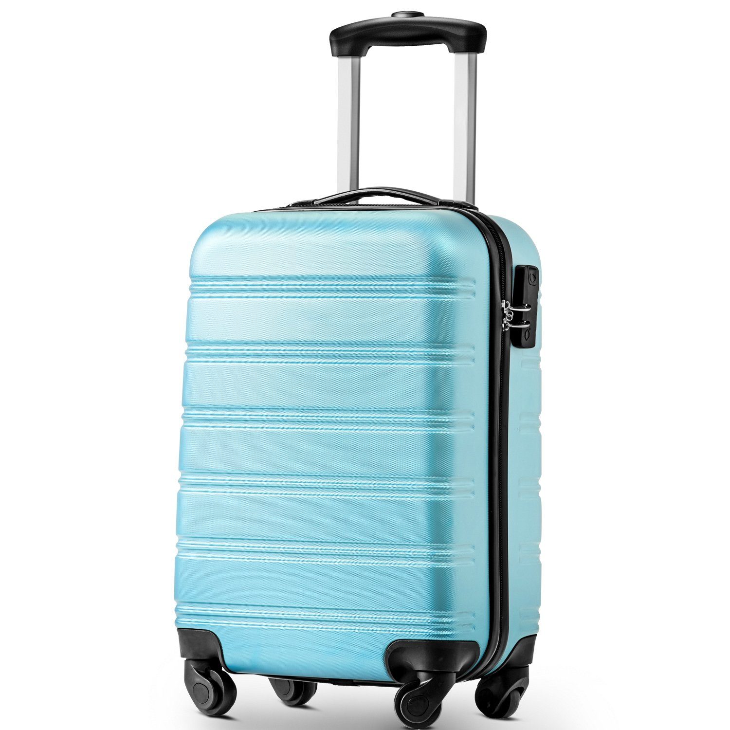 Reisekoffer, Hartschalen-Trolley 57×35×23cm, hellblau Hartschalen-Koffer, Hauptmaterial Rollkoffer, :ABS Celya