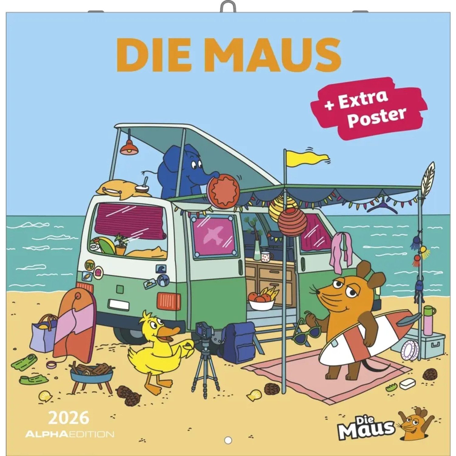 Alpha Edition Wandkalender Alpha Edition - Die Maus Kalender 2026 - Wandkalender 30×30 cm...