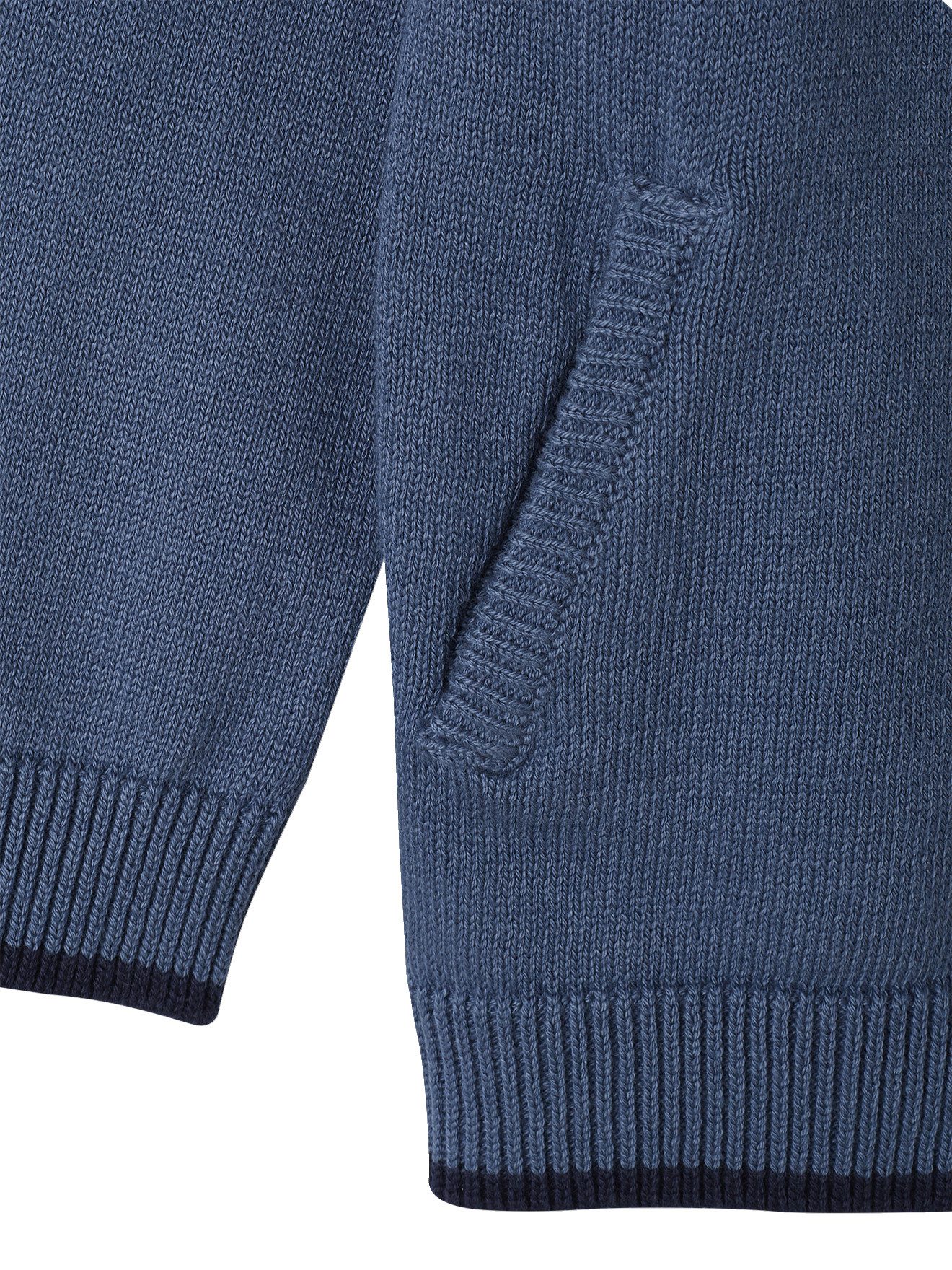 vertbaudet Strickjacke Jungen Strickjacke im College-Look
