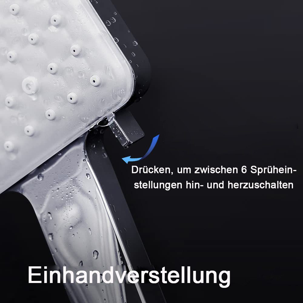 zggzerg Handbrause Duschkopf mit Schlauch 1,5M günstig online kaufen