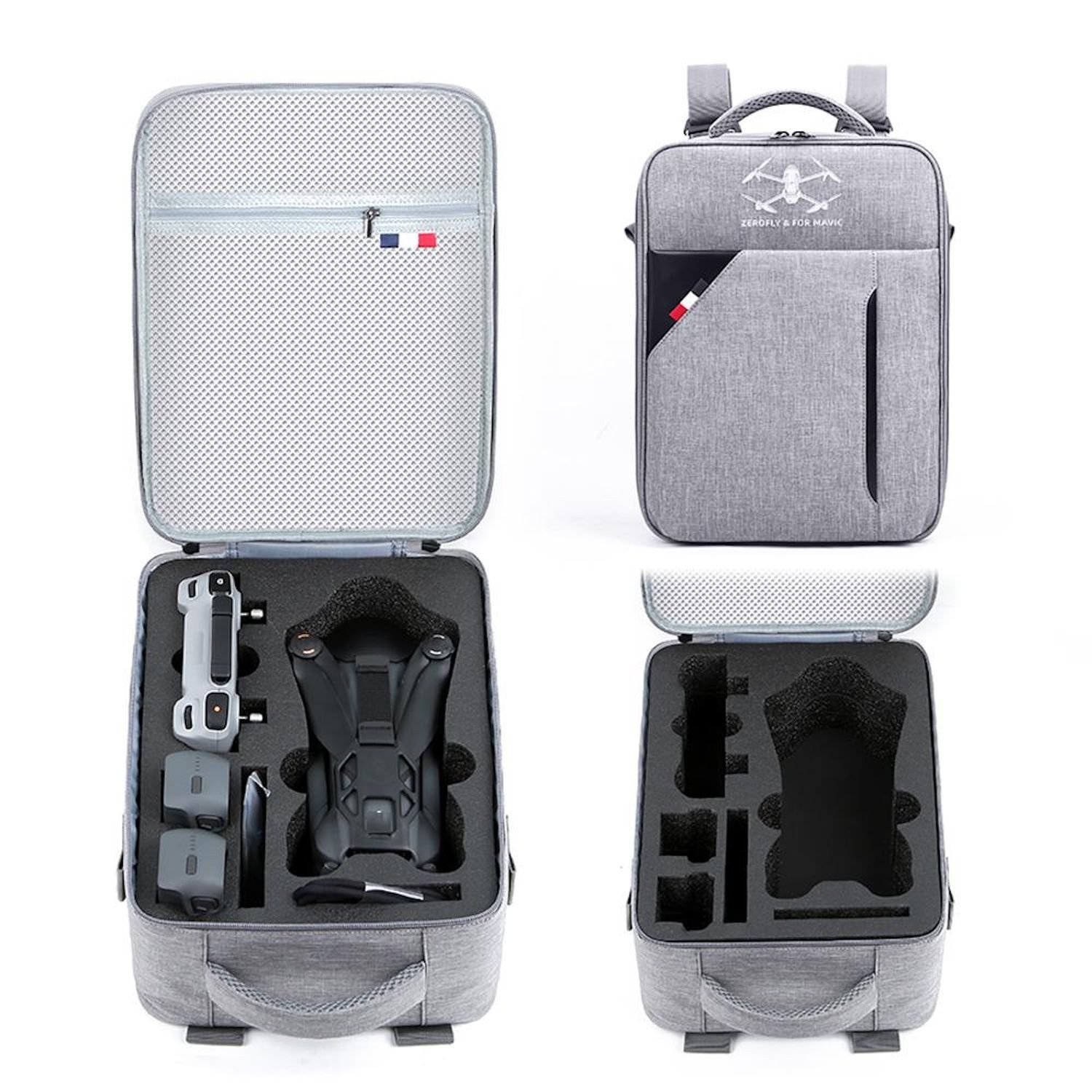 Für DJI Mavic 4 Pro / RC 2 EVA Hybrid Rucksack Schultertasche Grau Zubehör Drohne