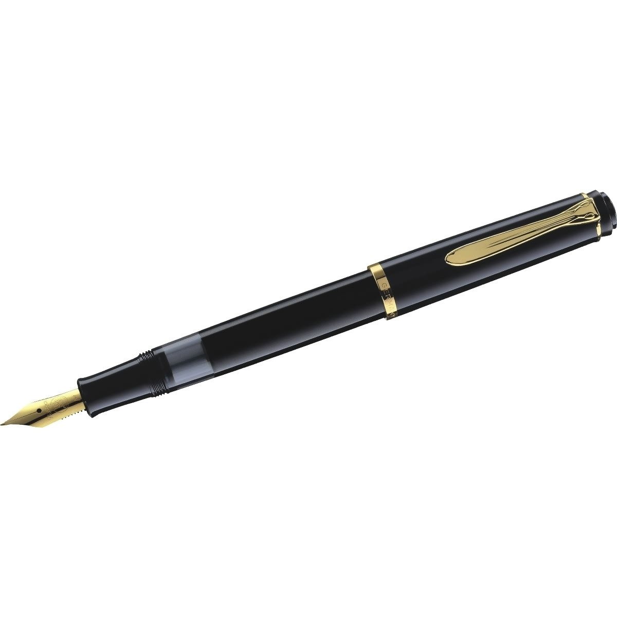 Pelikan Füllfederhalter Füllhalter Serie 200 Feder M schwarz