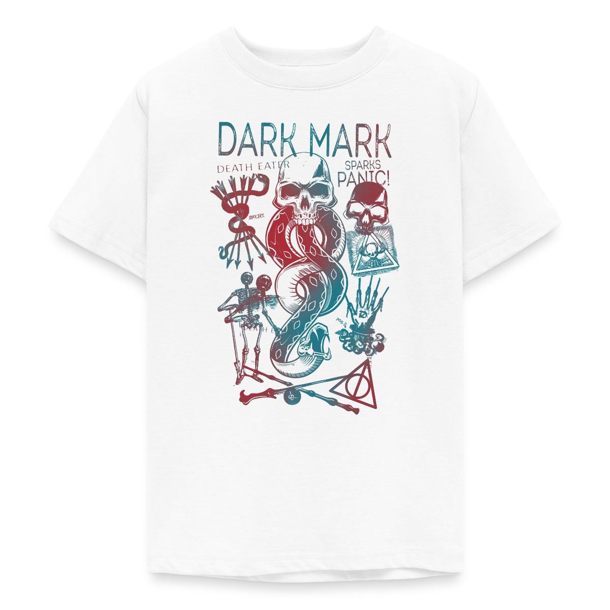 T-Shirt Harry Potter Dunkles Mal & Horkruxe Design Teenager T-Shirt