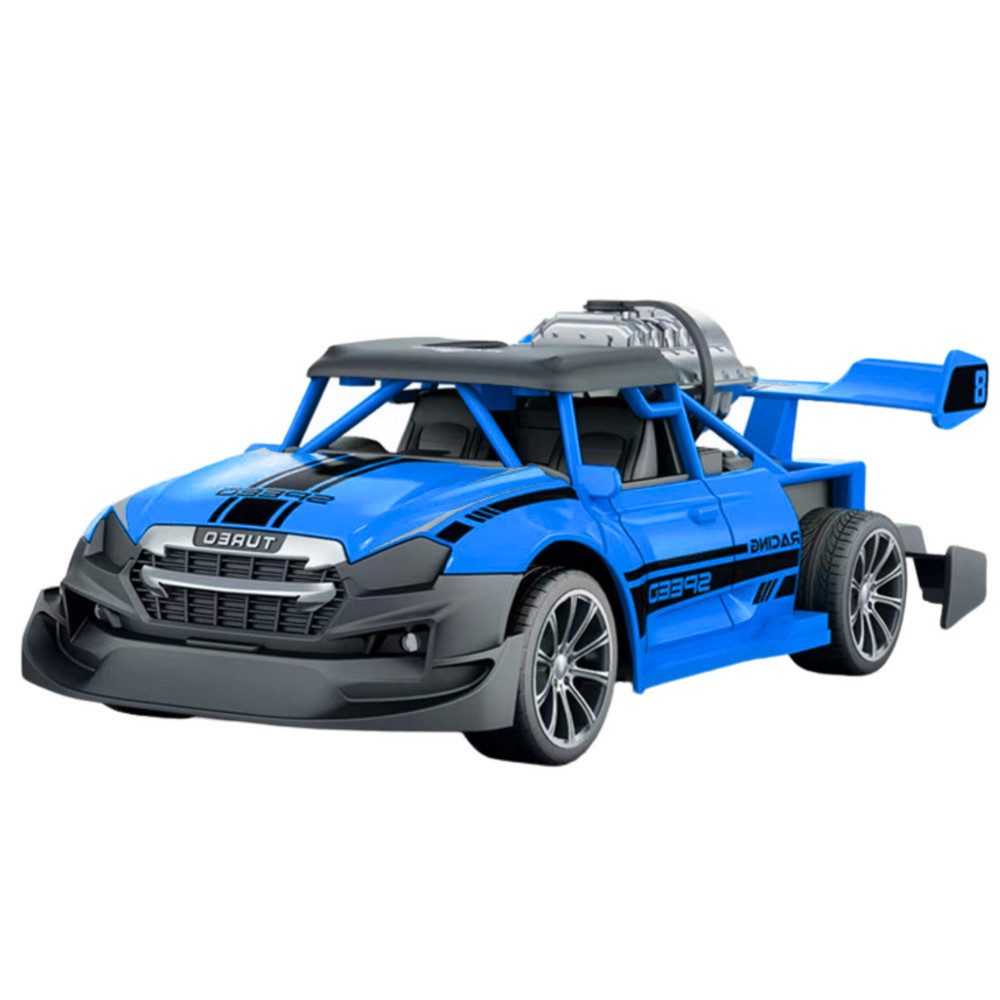 LEAN TOYS RC-Auto Rennwagen Funkfahrzeug Raucheffekt (Spar-Set, 1-tlg., 19 x 8 x 6 cm Raucheffekt), Raucheffekt, Lichteffekte, Maßstab 1:20, Funksteuerung