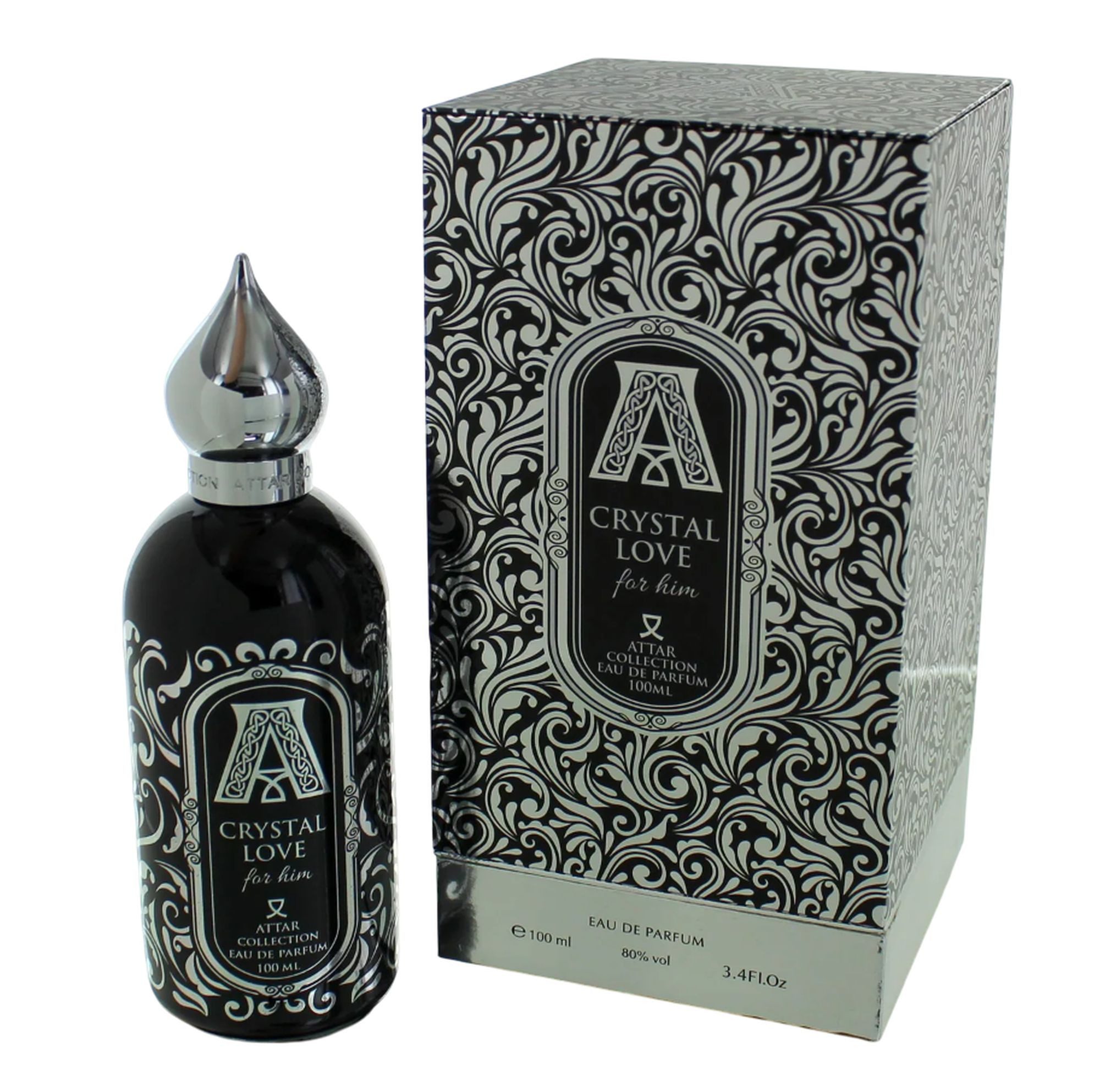 Attar Collection Eau de Parfum Crystal Love for Him Männer EDP Spray, ATTAR COLLECTION, Herrenparfüm, Glasflakon, Herrenduft