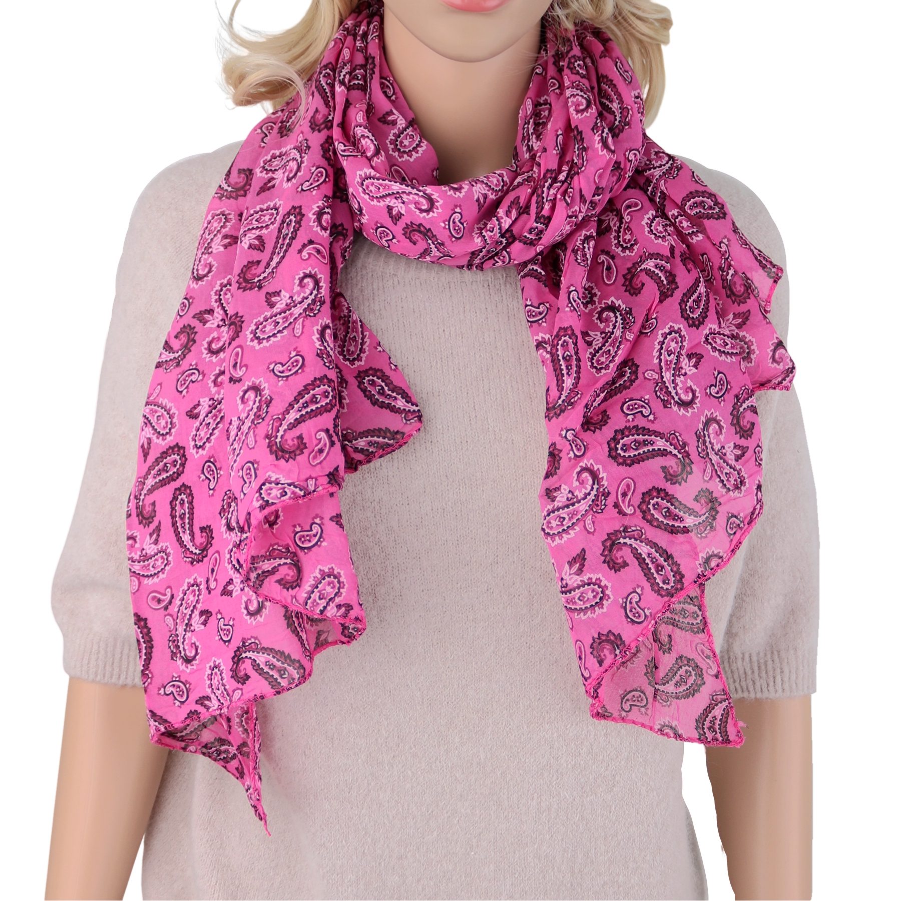 MIRROSI Modeschal Asymmetrischer Schal, Made in Italy 20% Seide 80% Baumwol günstig online kaufen