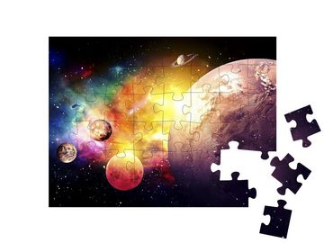 puzzleYOU Puzzle Planeten der Galaxie, NASA-Bildmaterial, 48 Puzzleteile, puzzleYOU-Kollektionen Planeten