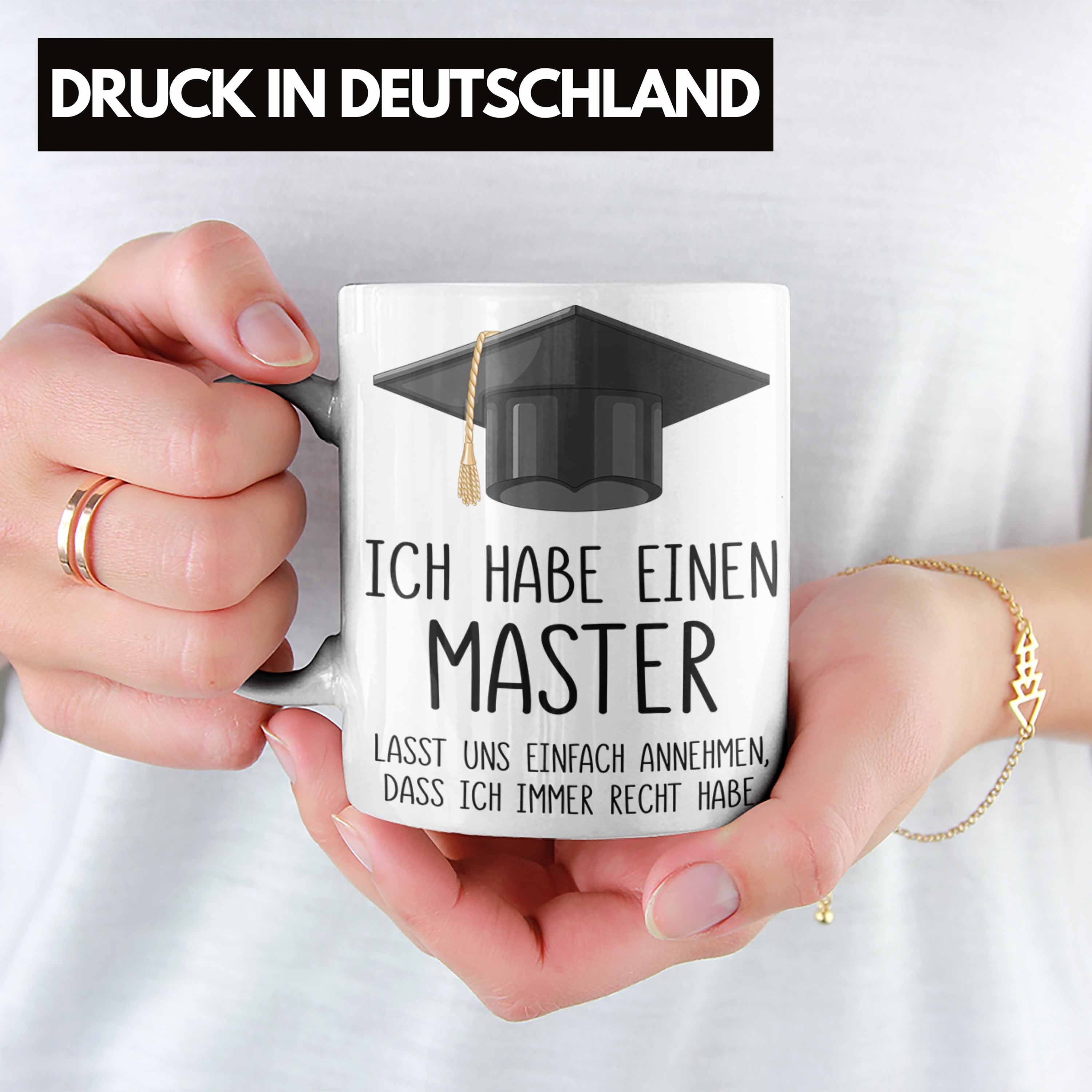 Trendation Tasse Trendation - Master Bestanden Geschenk Abschluss Tasse Spruch Master G