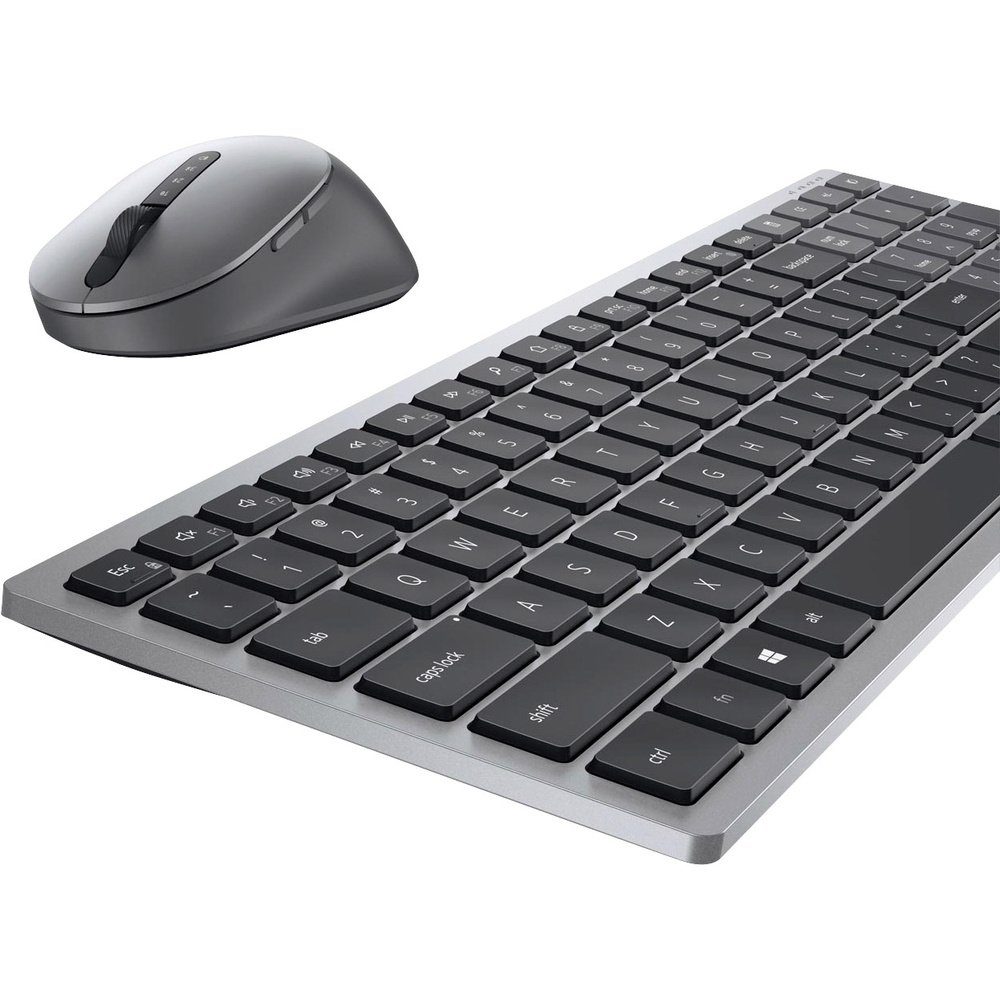 Dell Dell KM7120W Bluetooth®, WLAN Tastatur, Maus-Set Deutsch, QWERTZ Grau Tastatur- und Maus-Set