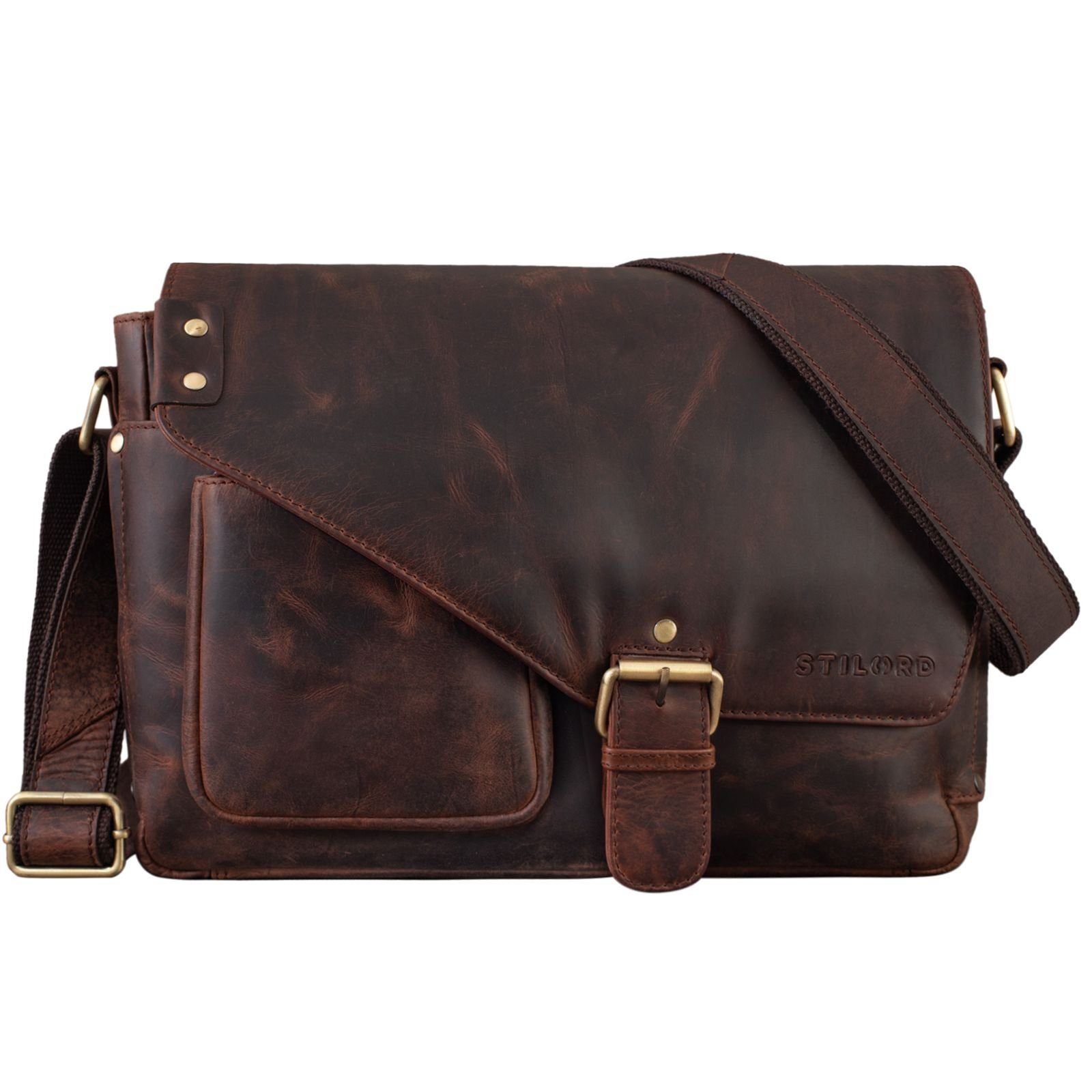 STILORD Messenger Bag "Tim" Laptoptasche Leder