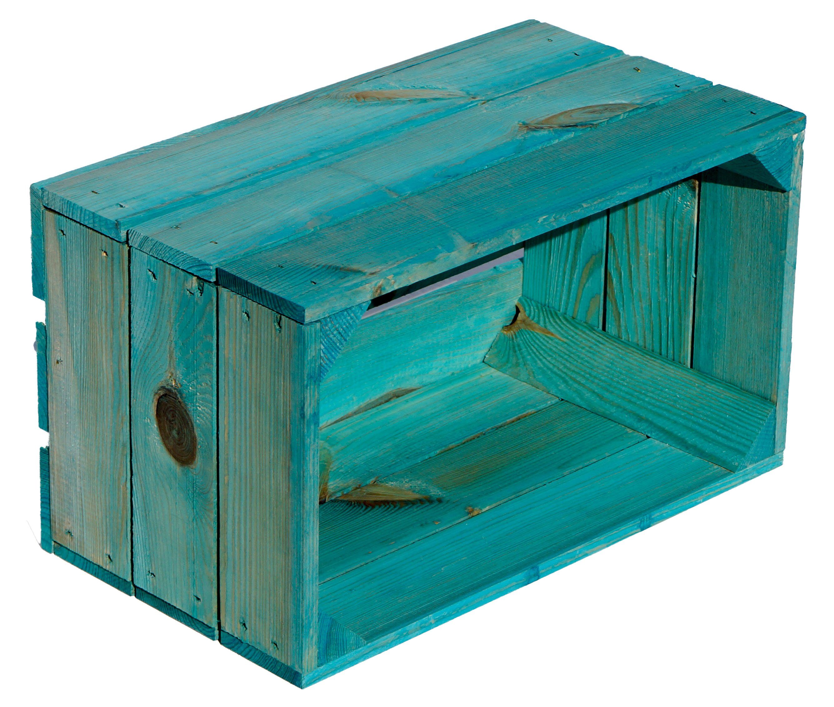 Kistenkolli Altes Land Allzweckkiste Regalkiste "Hilde" Türkis ohne günstig online kaufen