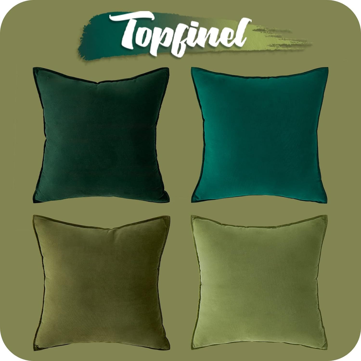 Topfinel Kissenbezüge 4er Set 40x40 & günstig online kaufen