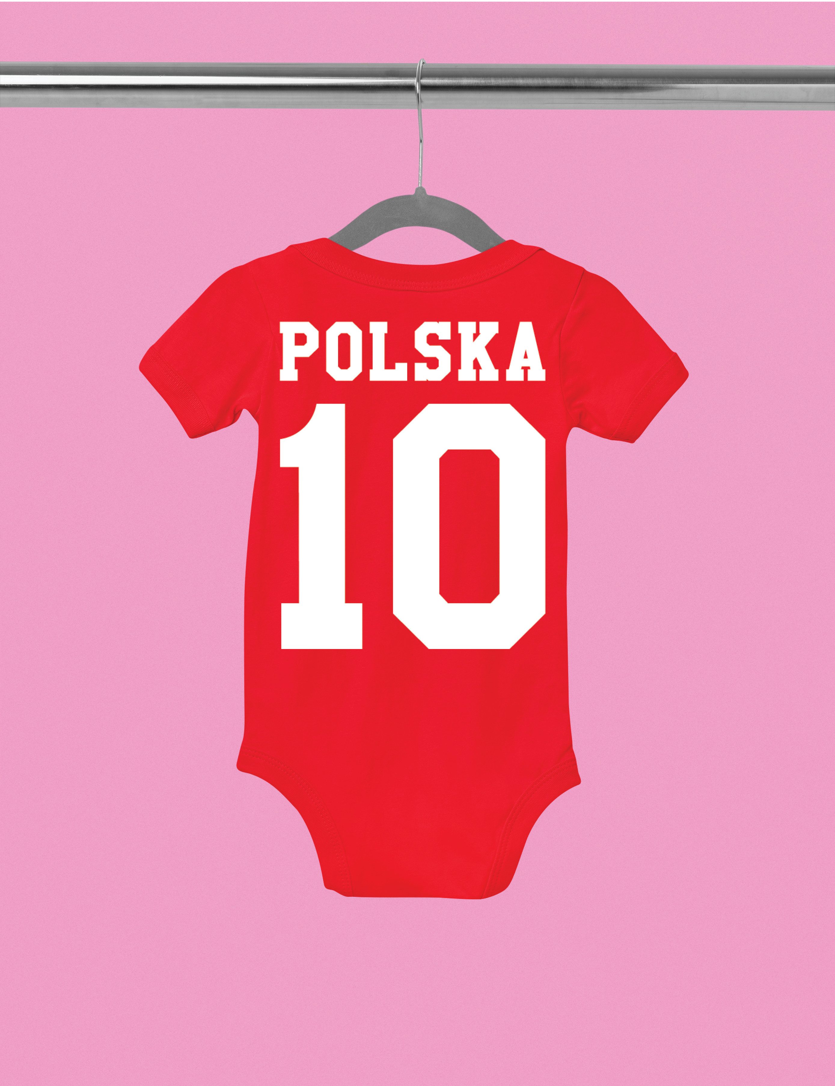 Youth Designz Kurzarmbody Polen Kinder Baby Body Strampler mit trendigem Motiv