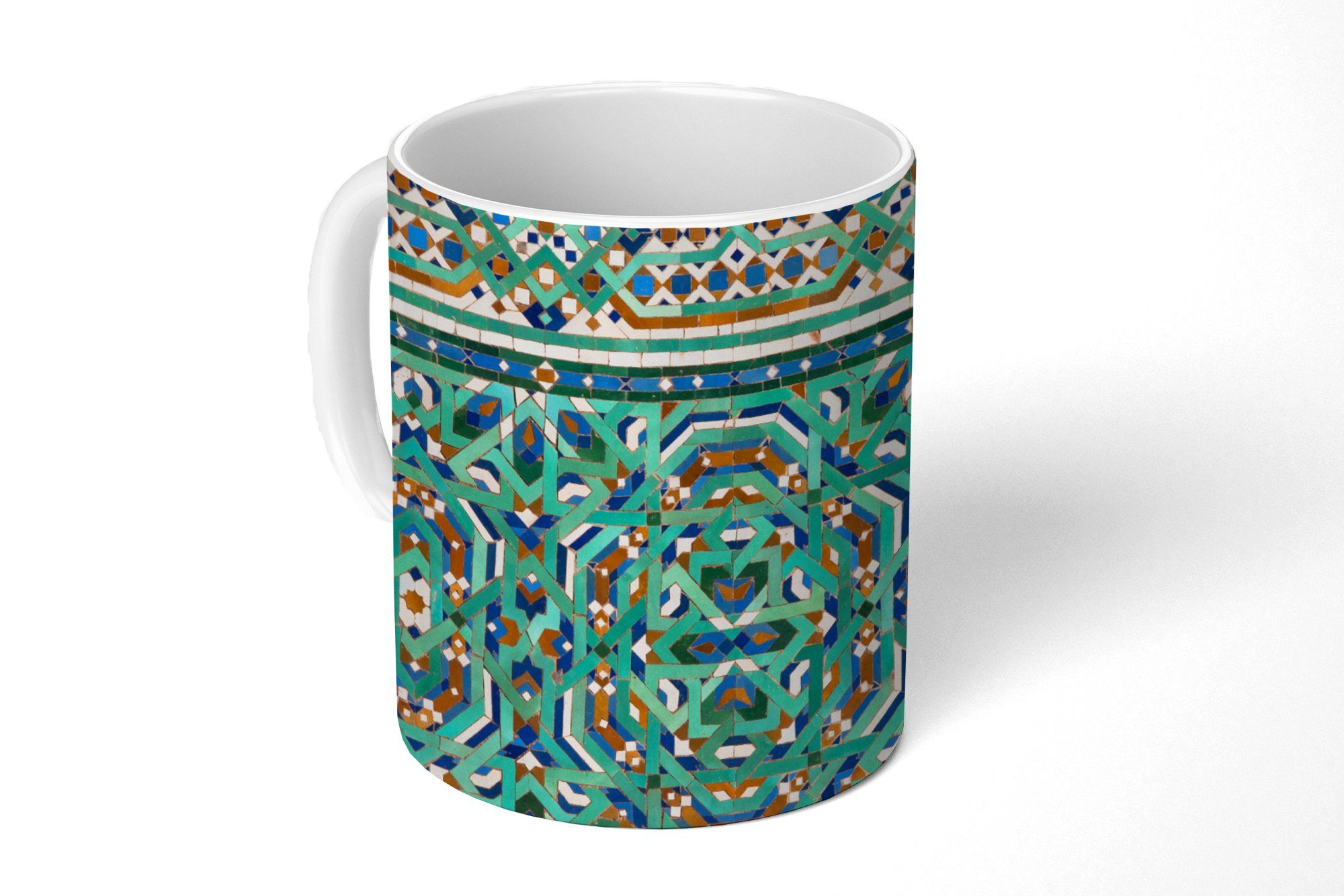 MuchoWow Tasse Eine traditionelle marokkanische Teetasse, Kaffeetassen, Keramik, Mosaikdekoration, Geschenk Becher, Teetasse