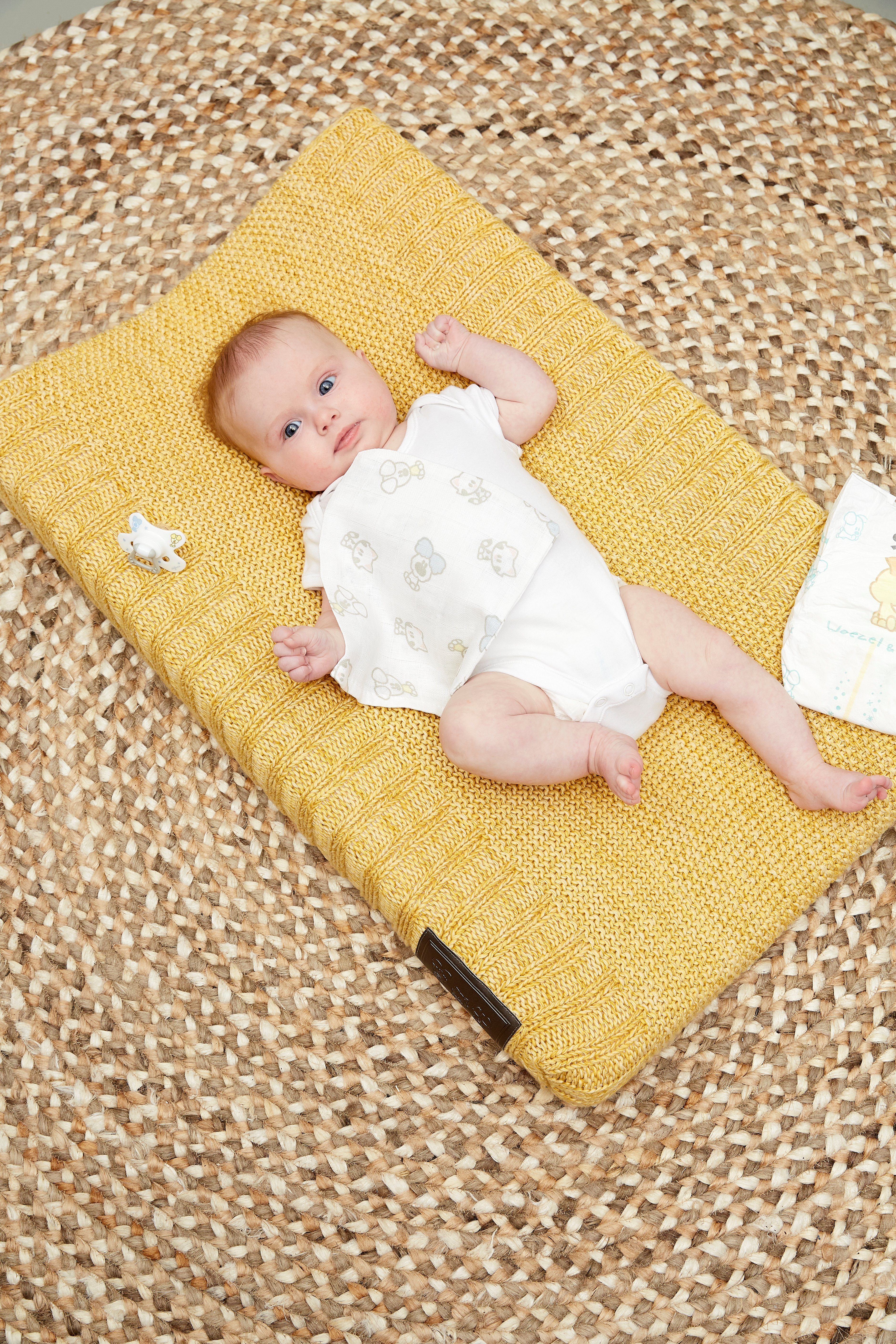 Baby Pip Meyco Wickelauflagenbezug (1-tlg), 50x70cm & Woezel Yellow