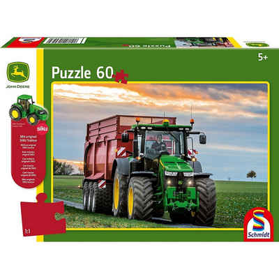 Schmidt Spiele Puzzle »Puzzle John Deere 8370R Traktor 60 Teile, inkl.«, Puzzleteile