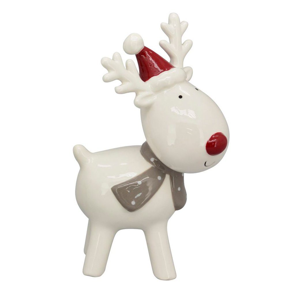 Exner GmbH Garten & Wohnaccessoires Weihnachtsfigur Rentier Gris