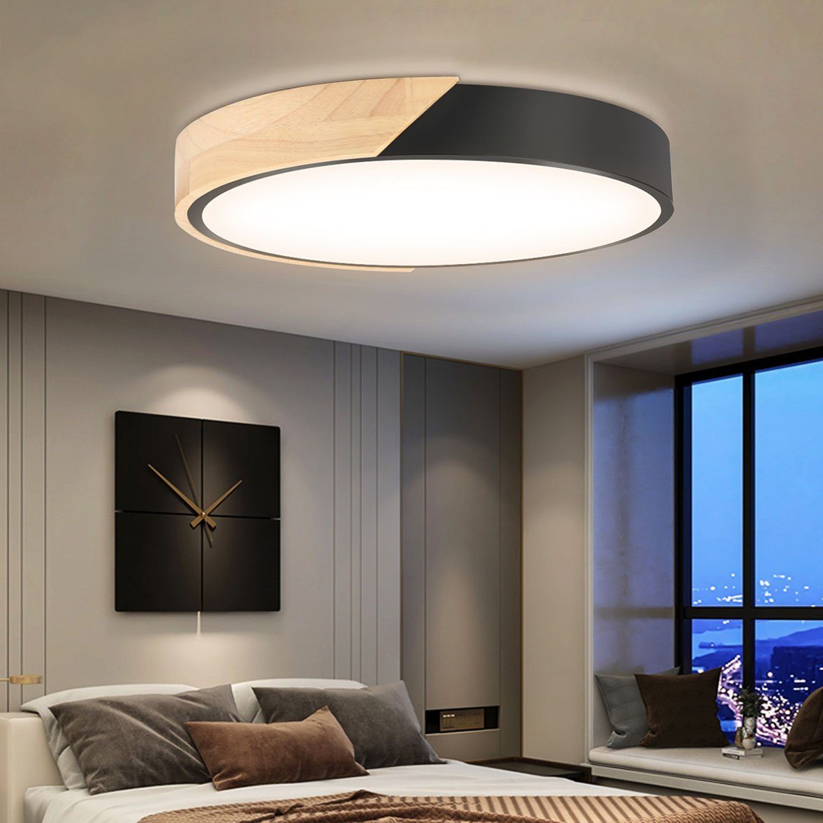 oyajia Deckenleuchte Modern LED Deckenleuchte Flach günstig online kaufen