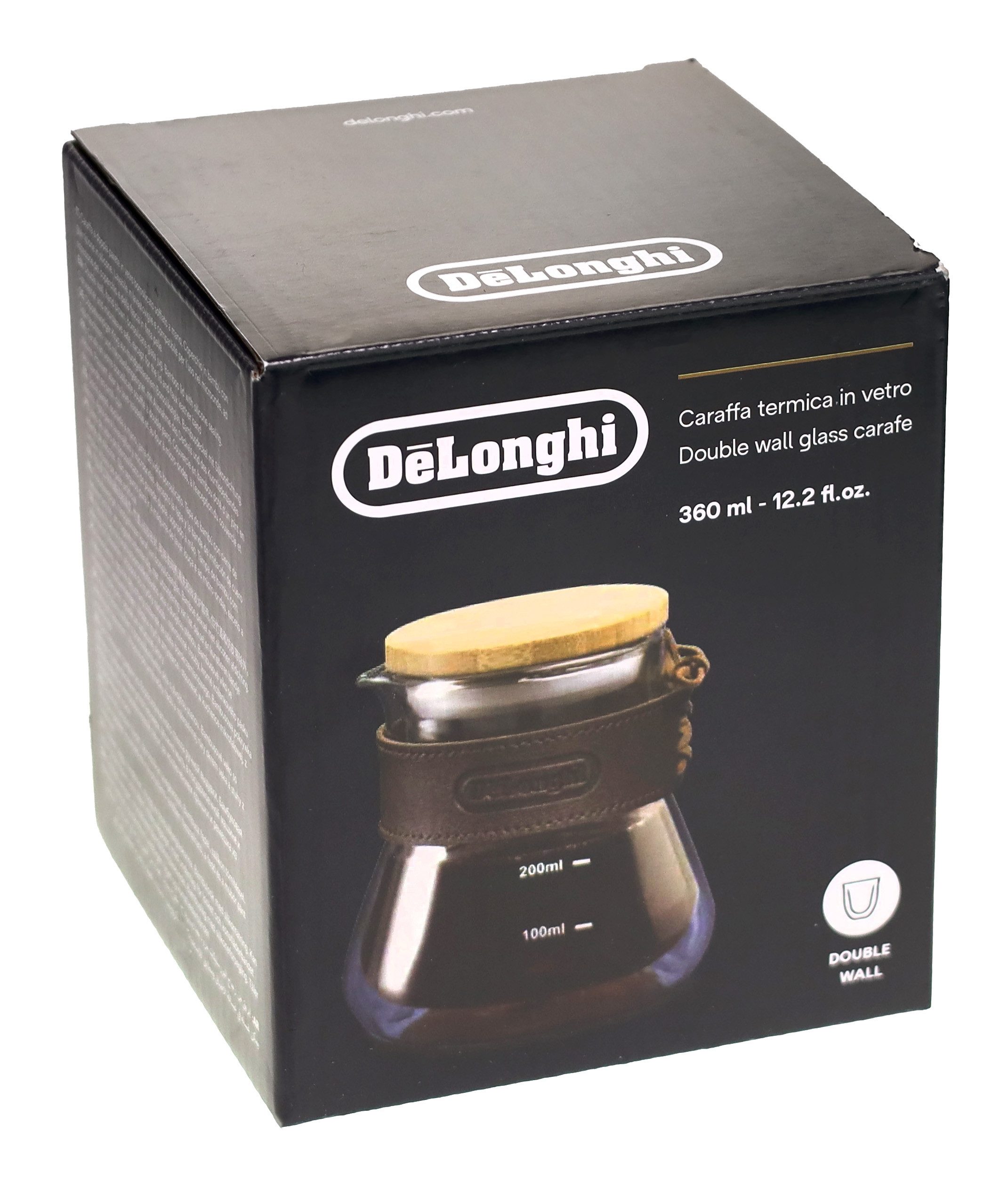 De'Longhi Kaffeekanne DeLonghi AS00006435,DLSC077 Doppelwandige Glaskaraffe 360 ml