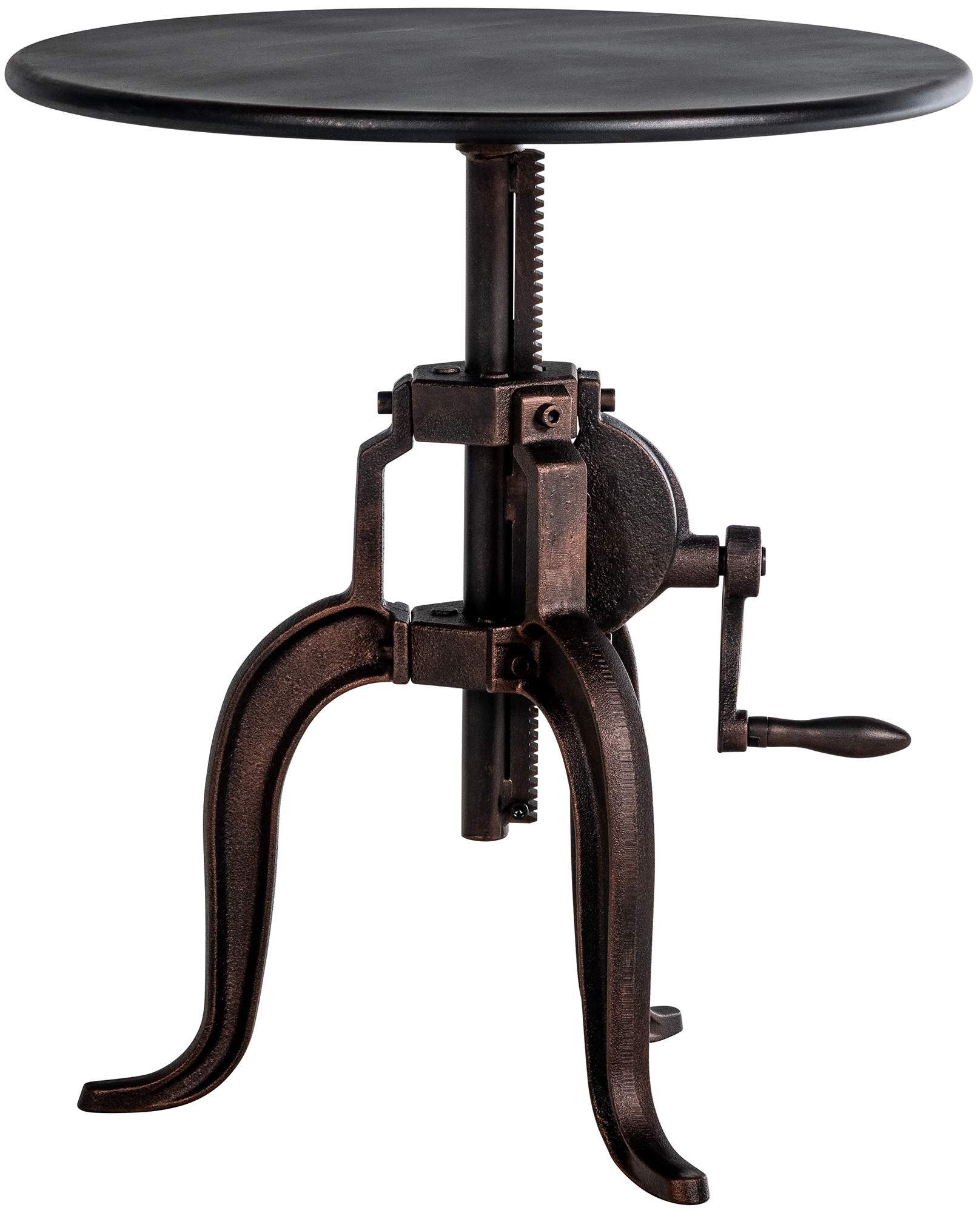 TPFLiving Beistelltisch Marcona (Pflegeleicht und langlebig, Moderner Tisch mit praktischer Nutzung in stilvoller Optik), Maße (TxBxH): 50 x 50 x 66cm - Farbe: bronze