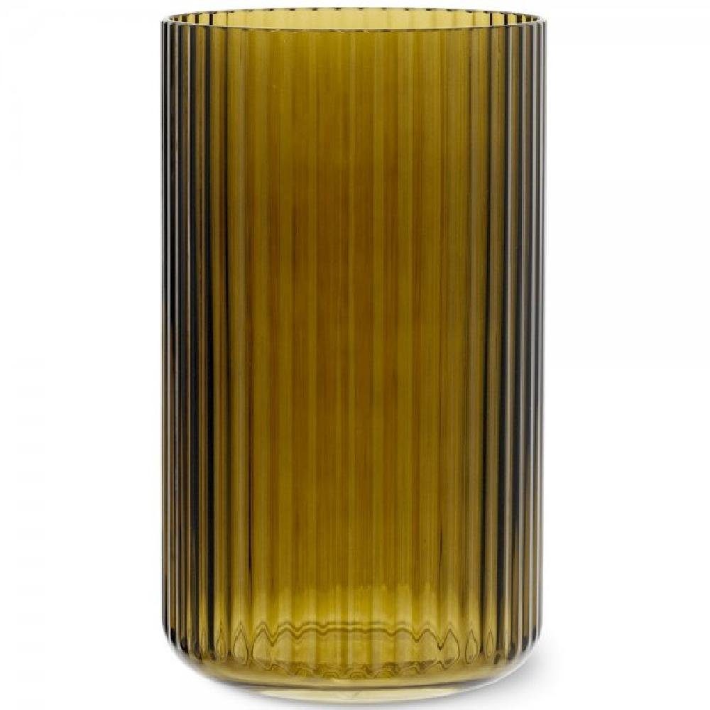Lyngby Porcelæn Dekovase Porcelain Vase Glas Olivgrün (Special Edition) (25cm)