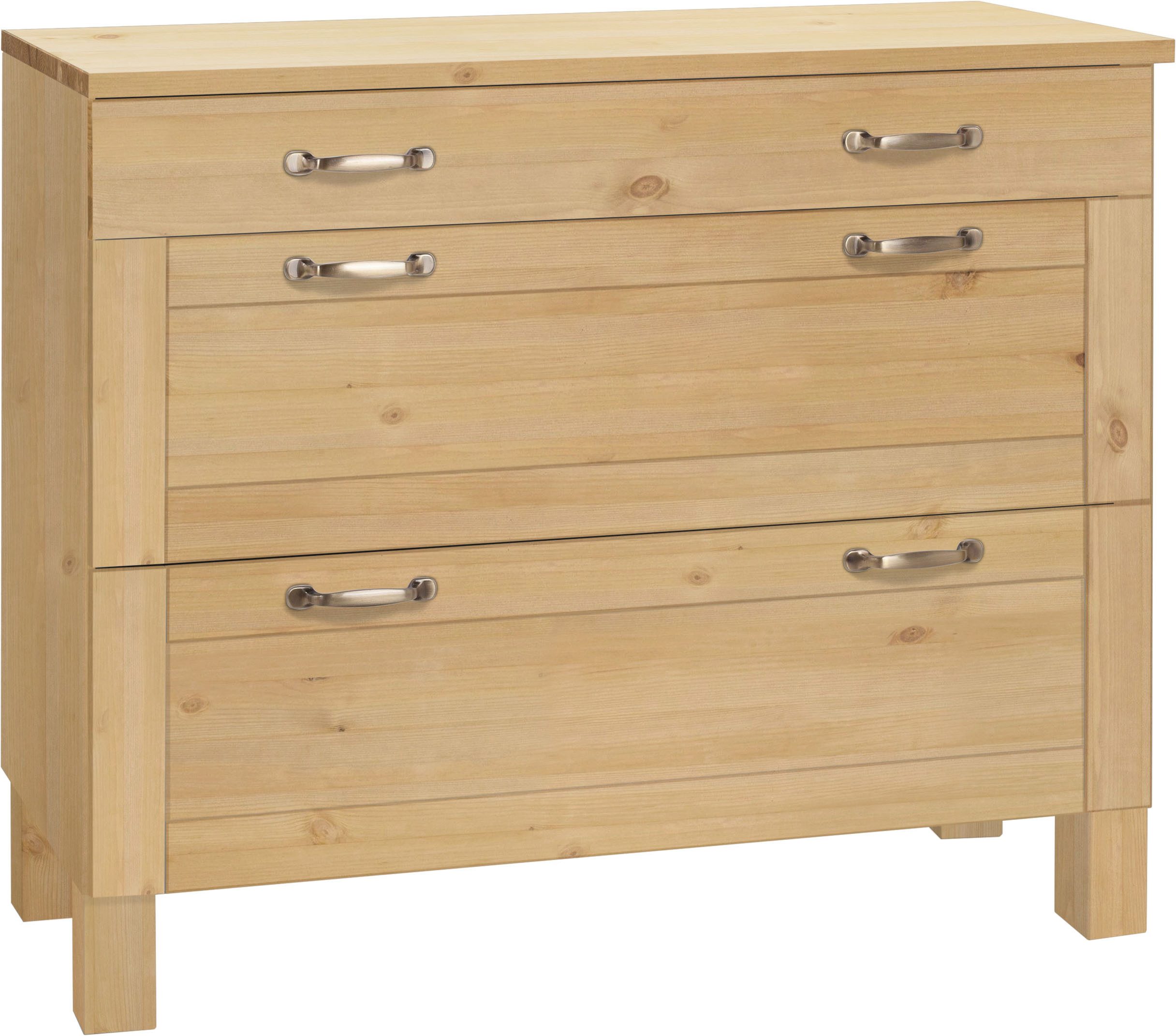 Home affaire Unterschrank Alby Breite 100 cm, 3 Schubladen