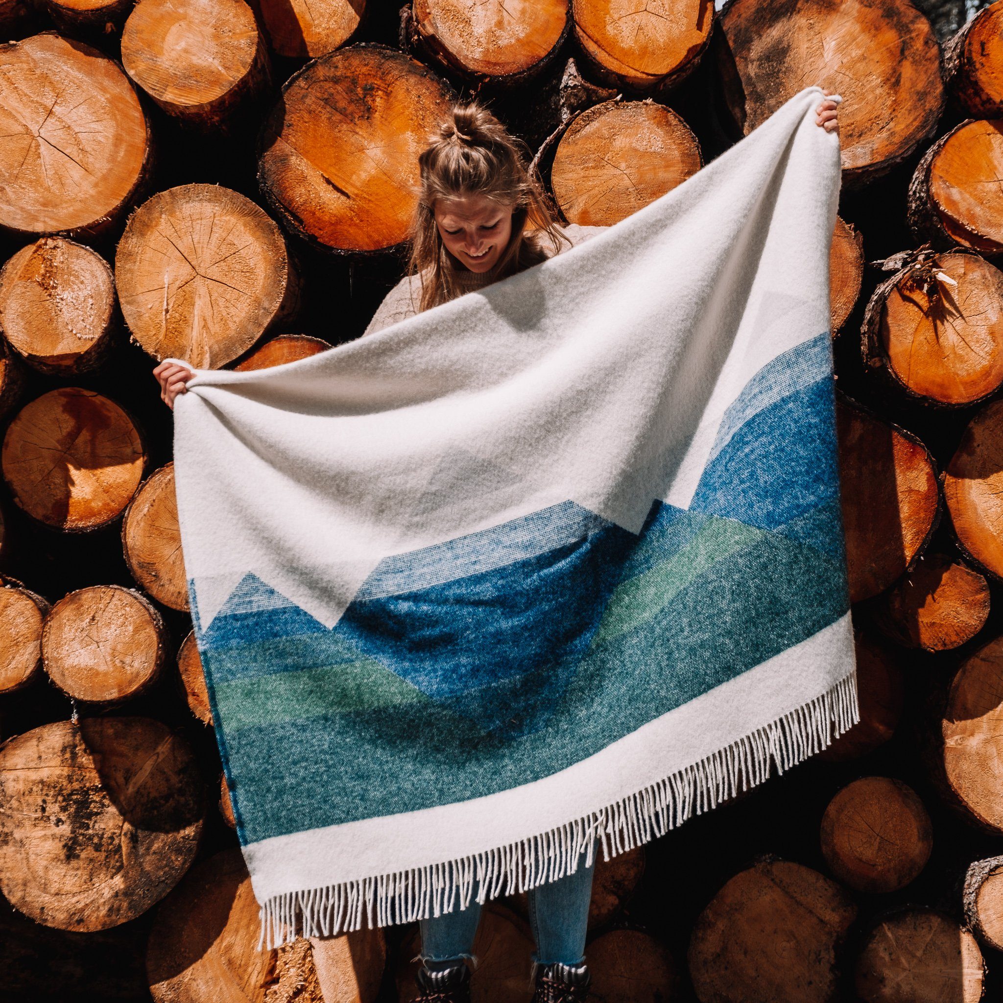 Outdoordecke ALASKA, Steppenwolle, Nachhaltige Kuscheldecke 130x200cm, Made günstig online kaufen