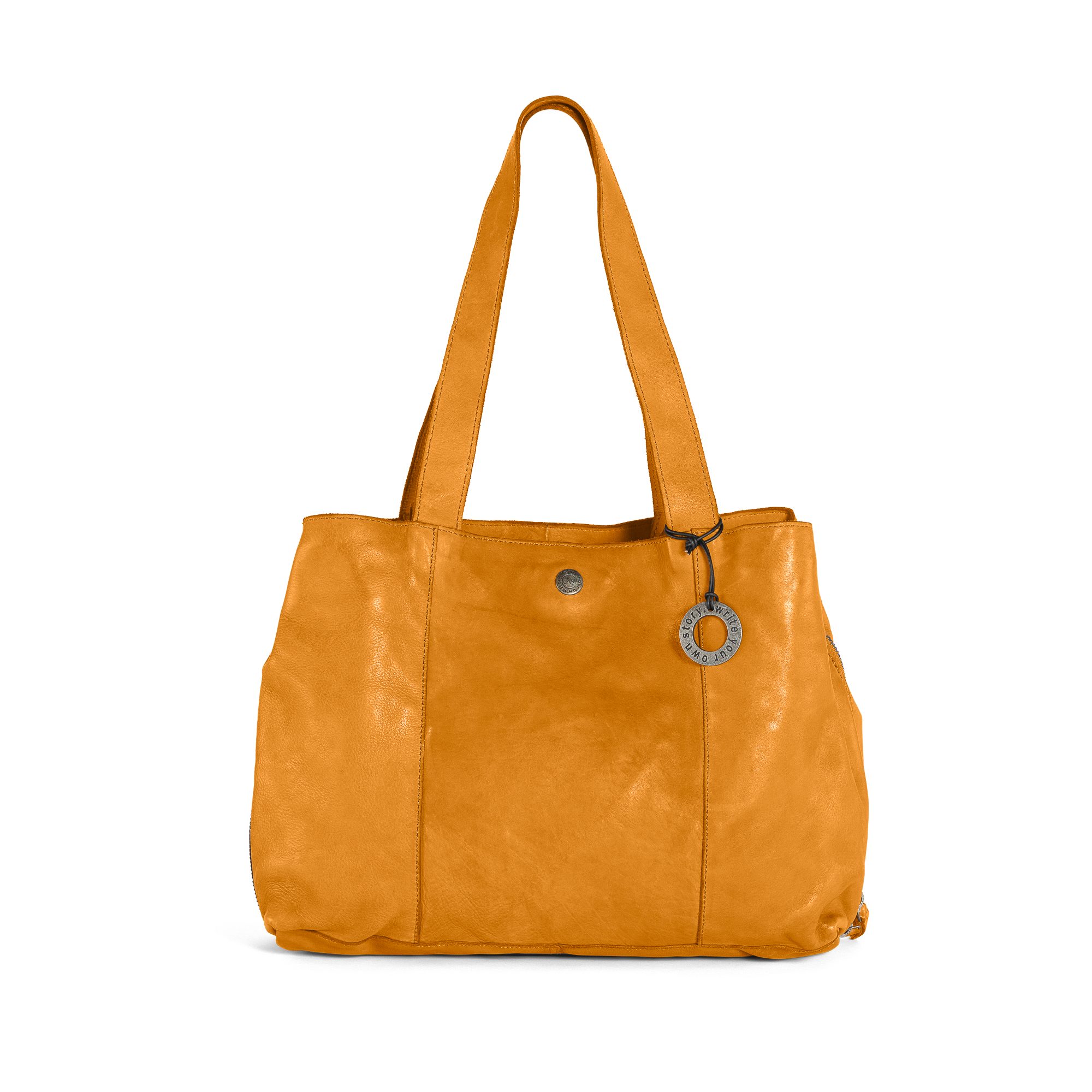 Shopper Cas8 LEYLA - Damen Leder Tasche, Schultertasche mit vielen Fächern