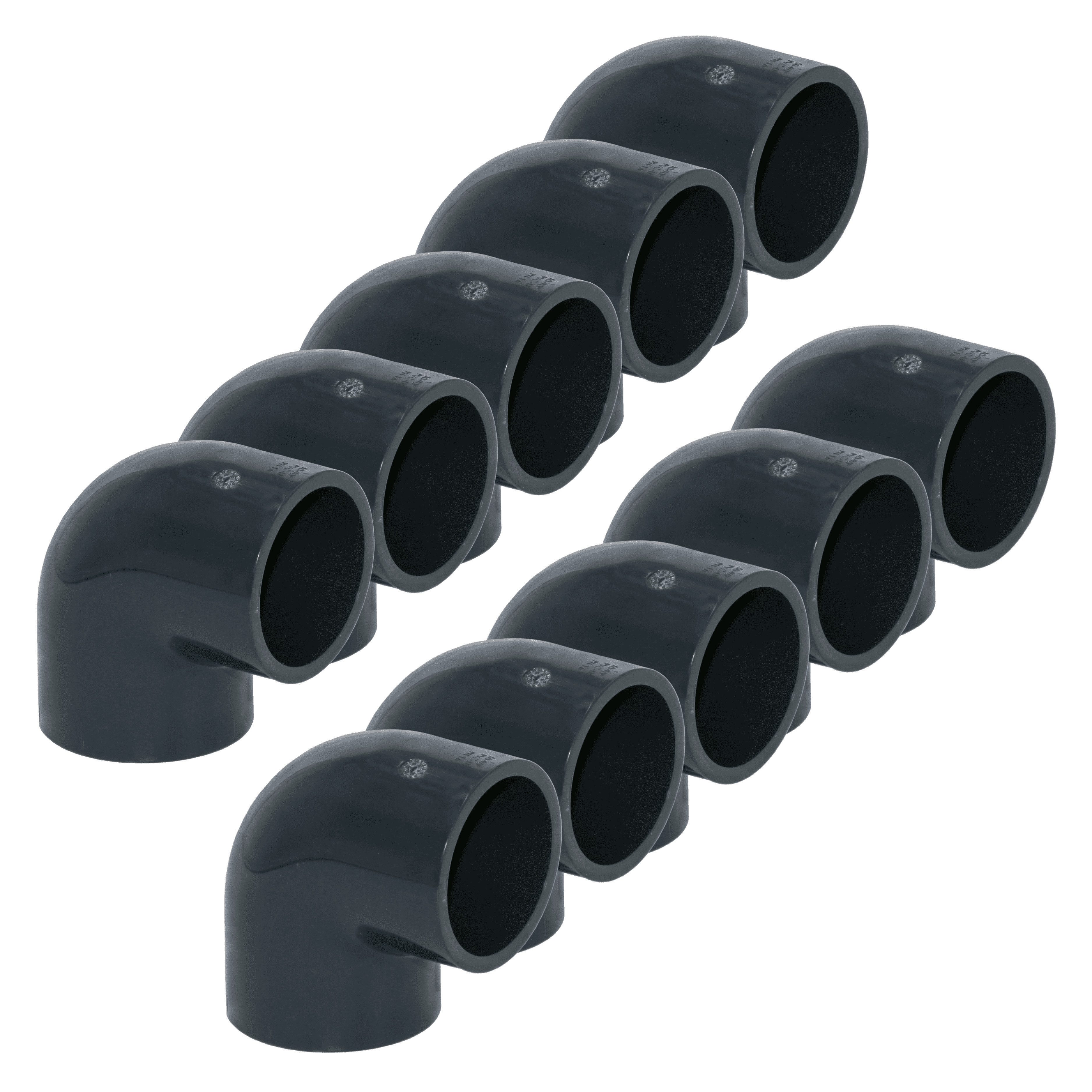 HAF Rohrverbinder 1-10x PVC Fitting Winkel 90° 63mm Klebemuffe Verrohrung PN16 Pool, Max. Arbeitsdruck 16 bar bei 20 C°